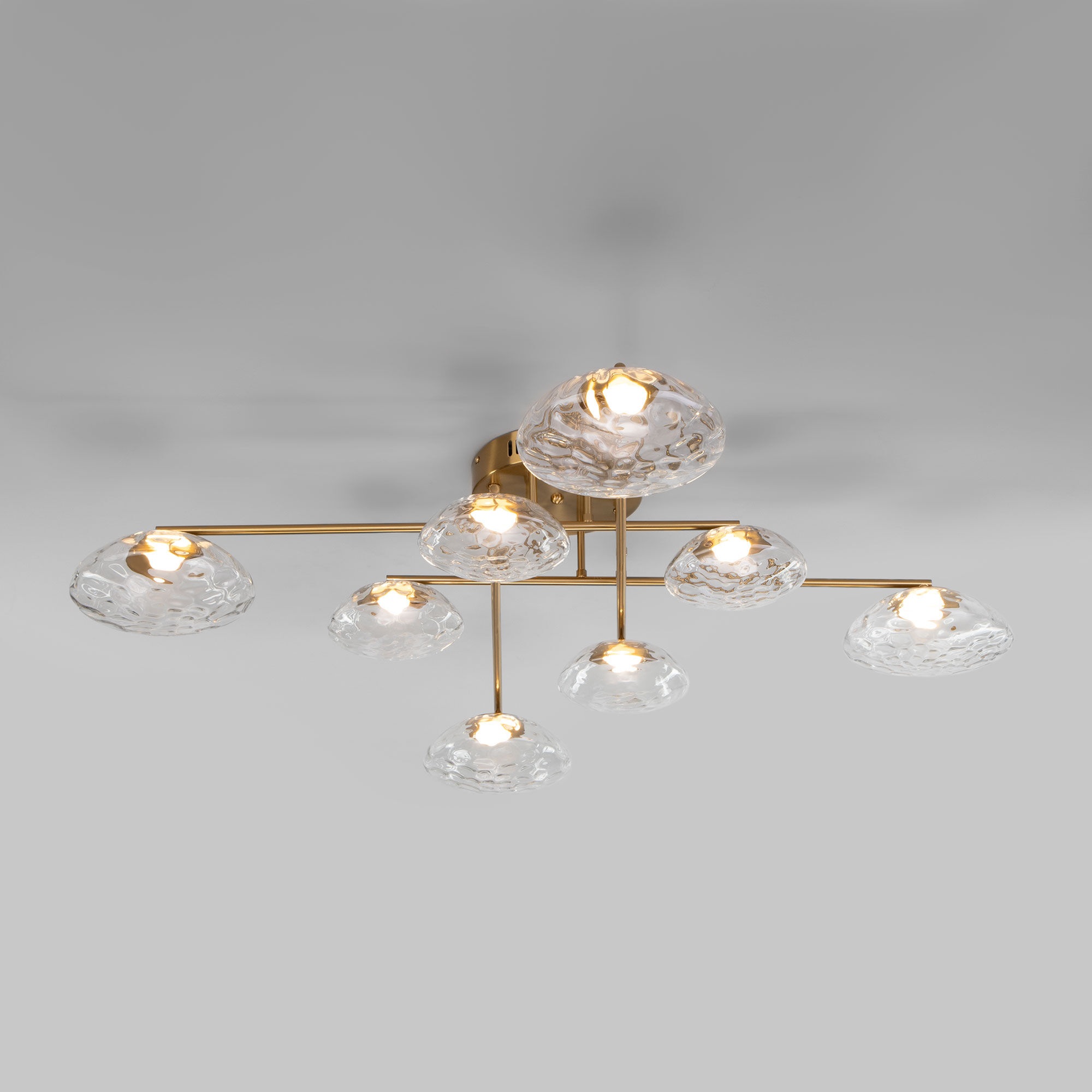 Изображение товара Потолочная люстра Eurosvet Ripple 50389 LED латунь для современных интерьеров