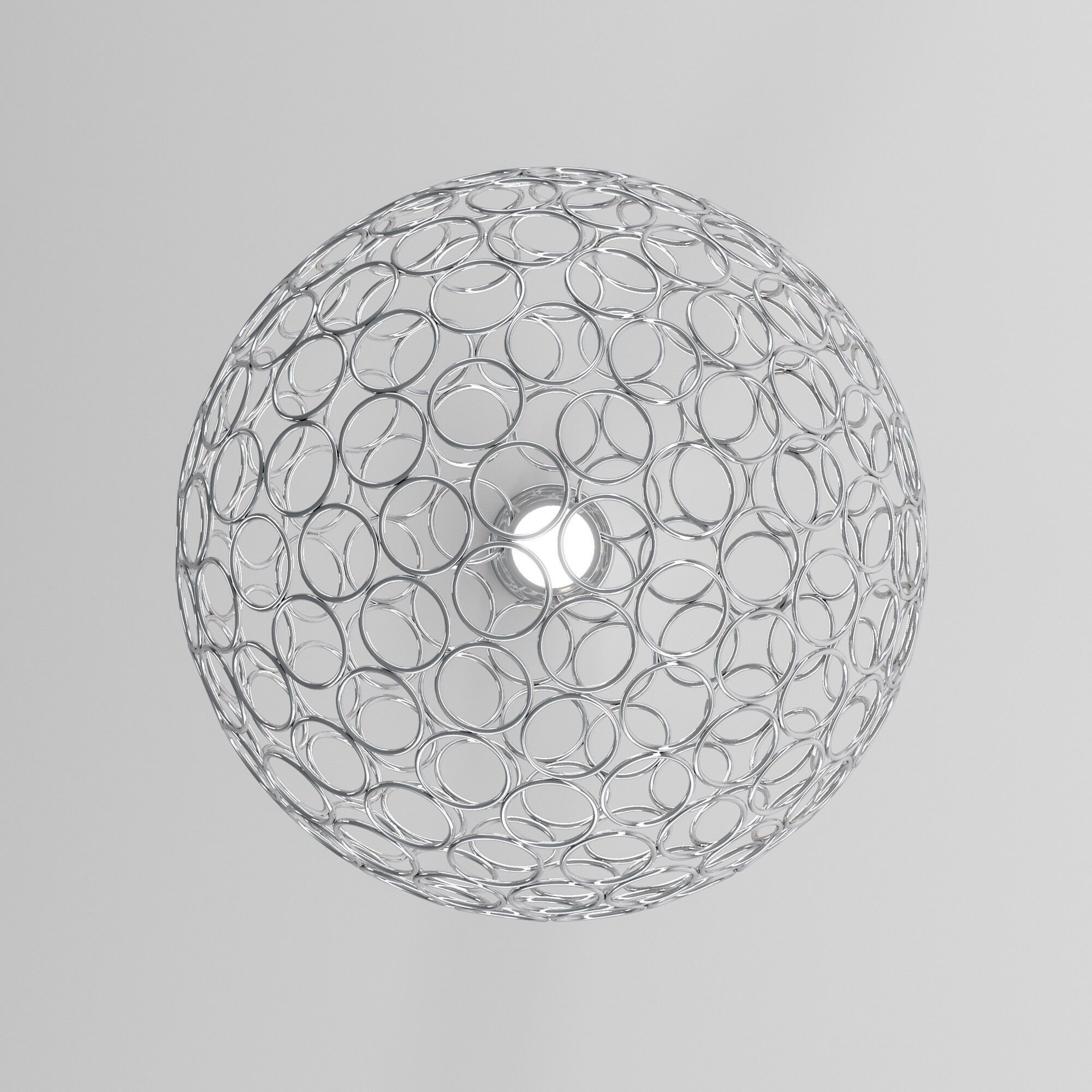 Изображение товара Подвесной светодиодный светильник Eurosvet Gemini 90353/1 в форме шара хром