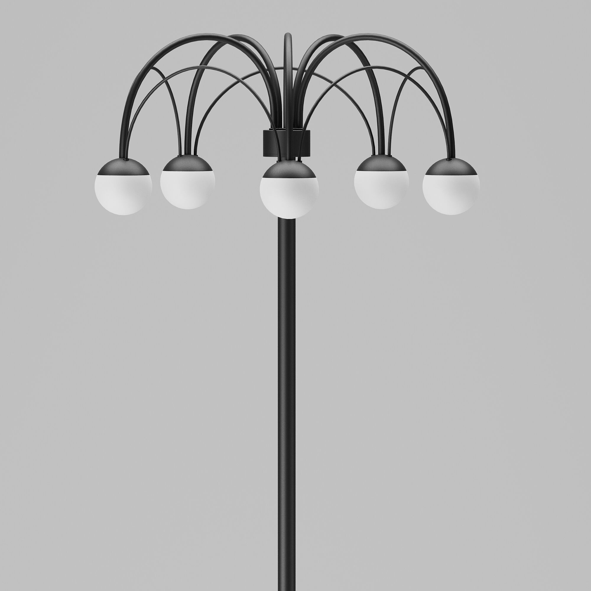 Изображение товара Торшер с led-лампами светодиодный с выключателем шарики Eurosvet Ragno 90194 черный (a070272)