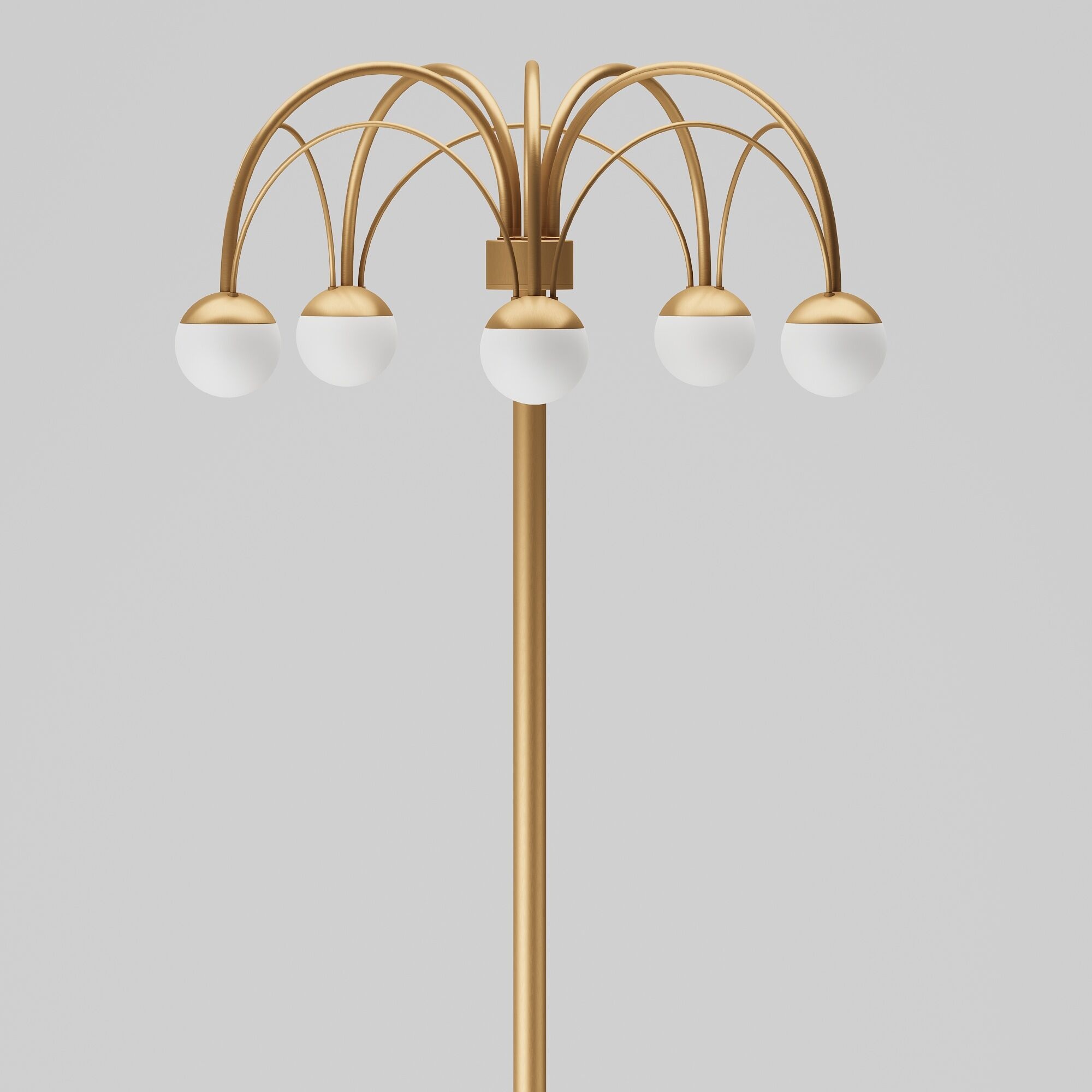 Изображение товара Торшер с led-лампами светодиодный с выключателем шарики Eurosvet Ragno 90194 золото (a070273)