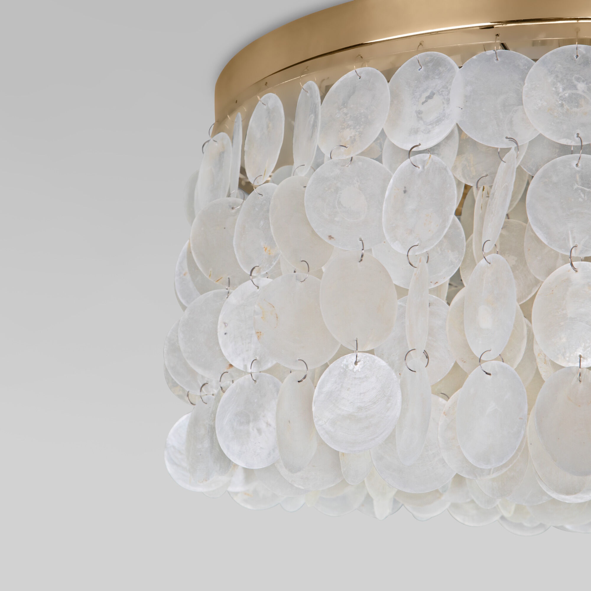 Изображение товара Потолочная люстра WiFi Eurosvet Sandra 60084/5 латунь/перламутр Smart (a071170)