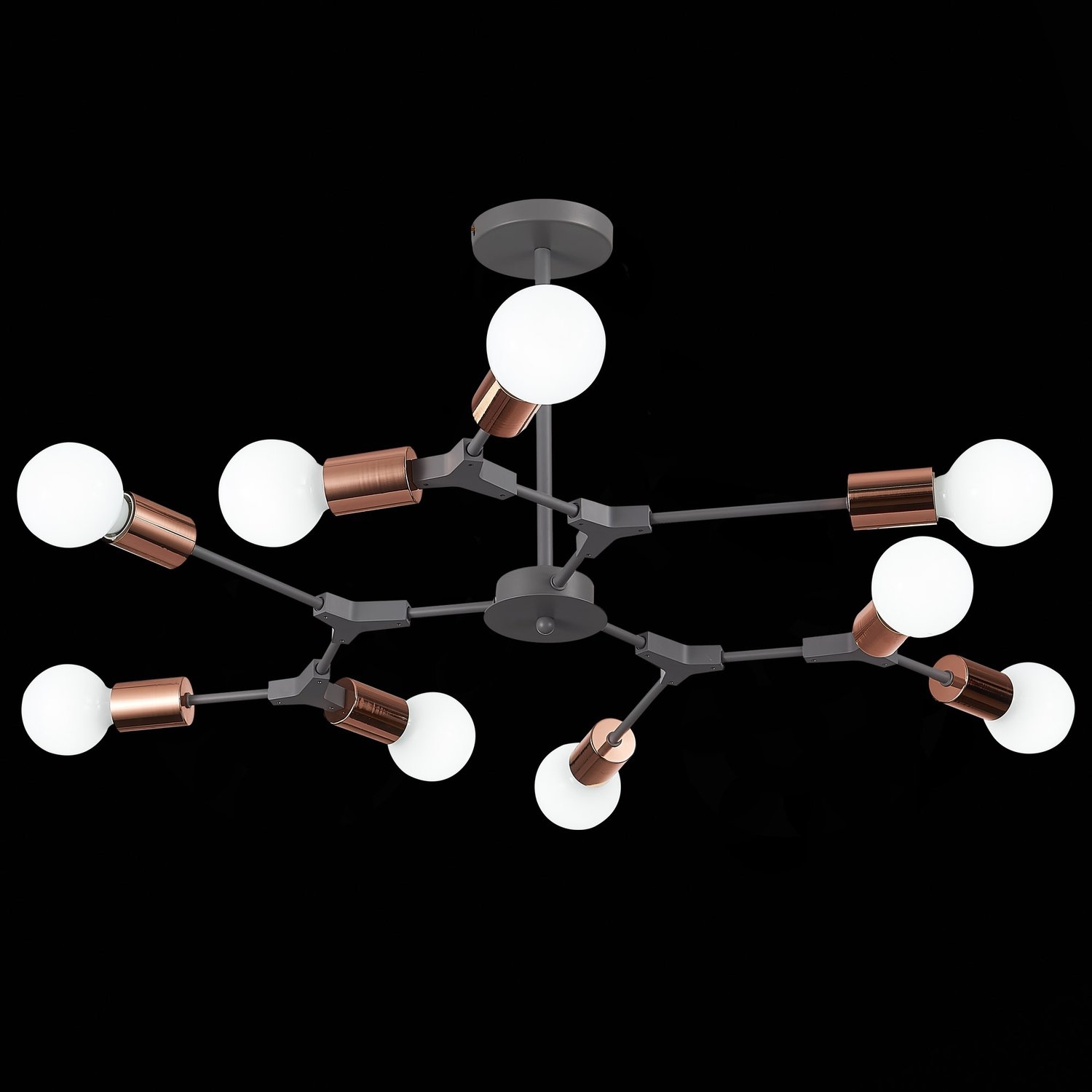 Изображение товара Потолочная люстра молекулы Evoluce Palare SLE106403-09 стиль лофт металлик 9xE27