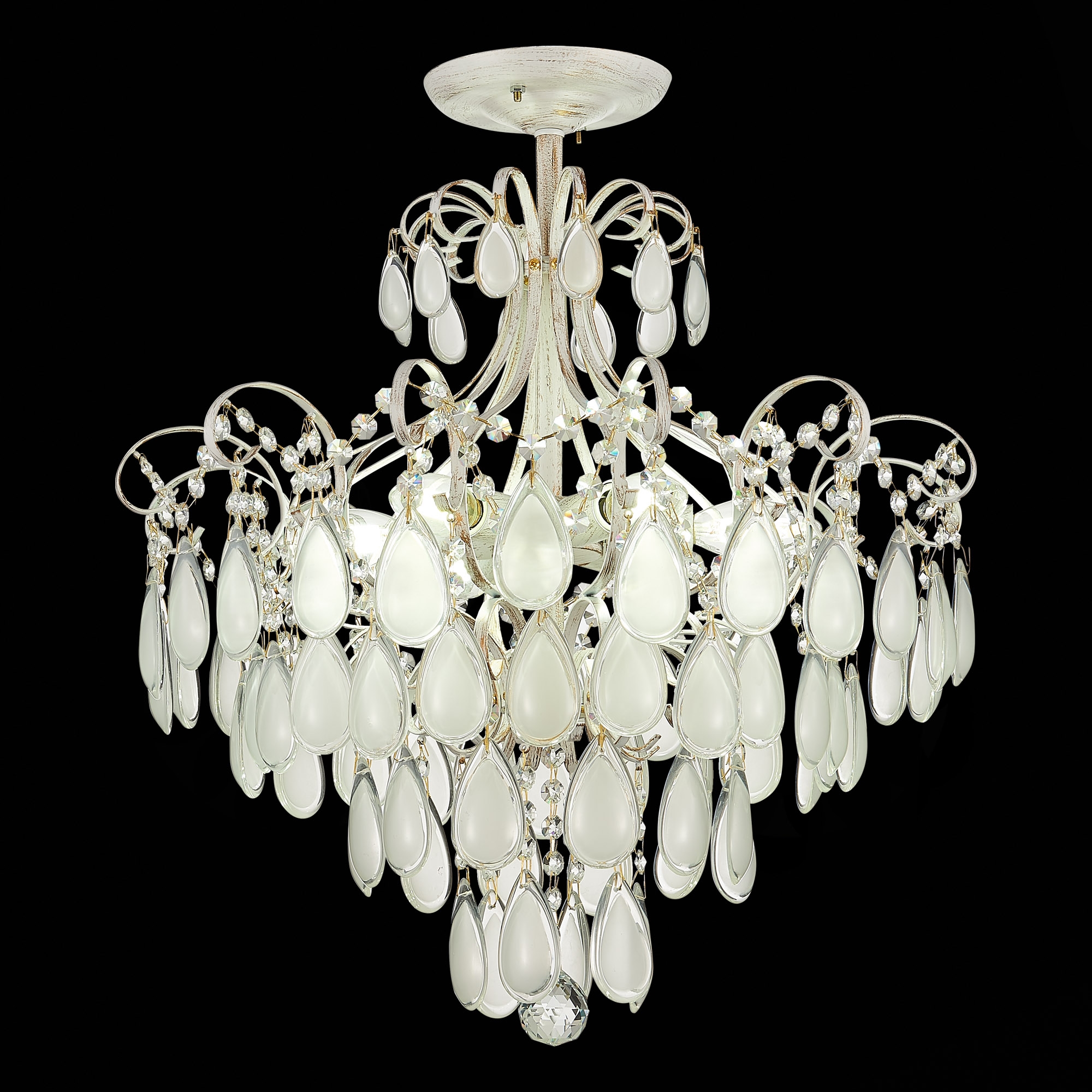 Изображение товара Потолочная люстра Evoluce Magonza SLE160302-06 с хрусталем и диммером, классика