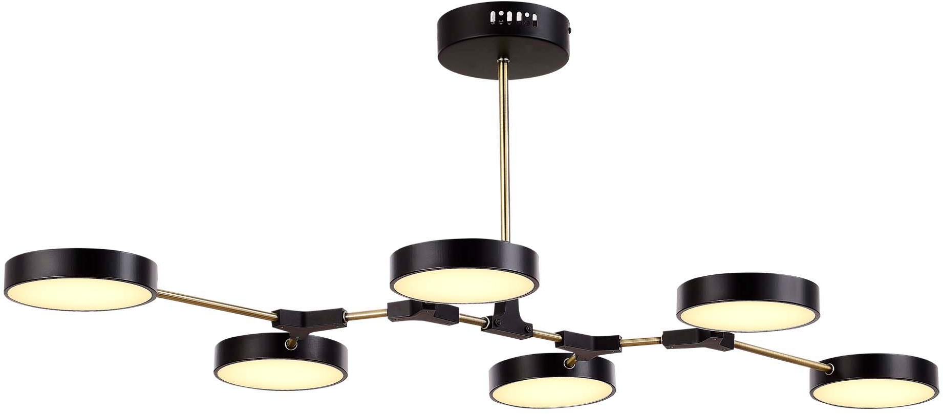 Изображение товара Потолочная светодиодная люстра с пультом Evoluce Monta SLE6004-402-06