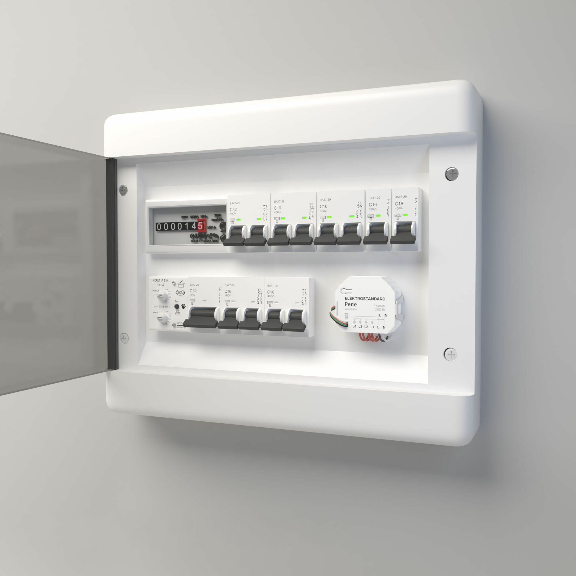 Умное четырехканальное реле 76005/00 (Elektrostandard, a059230)