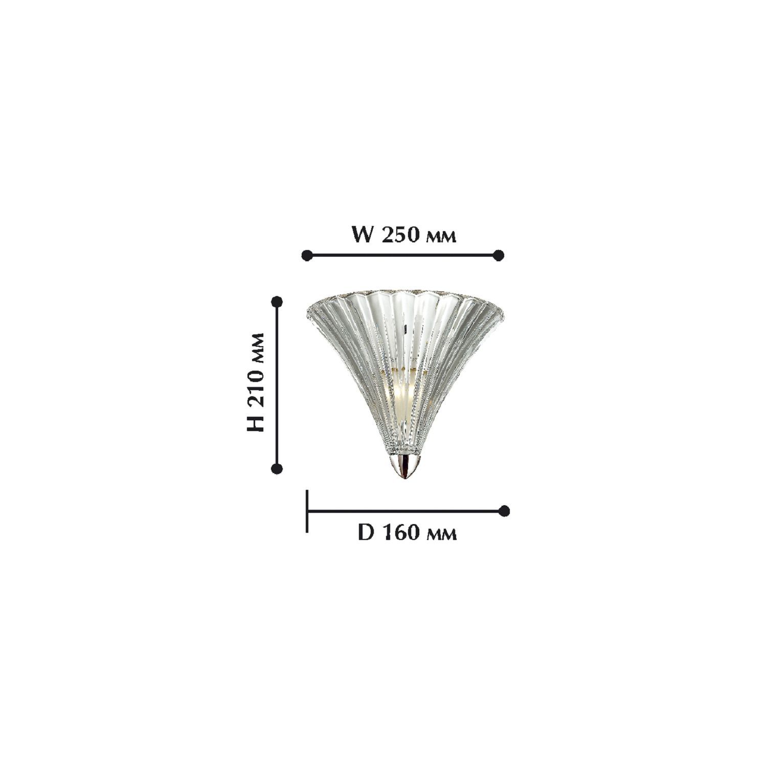 Изображение товара Настенное бра Favourite Iris 1696-1W классический стиль с декоративным плафоном