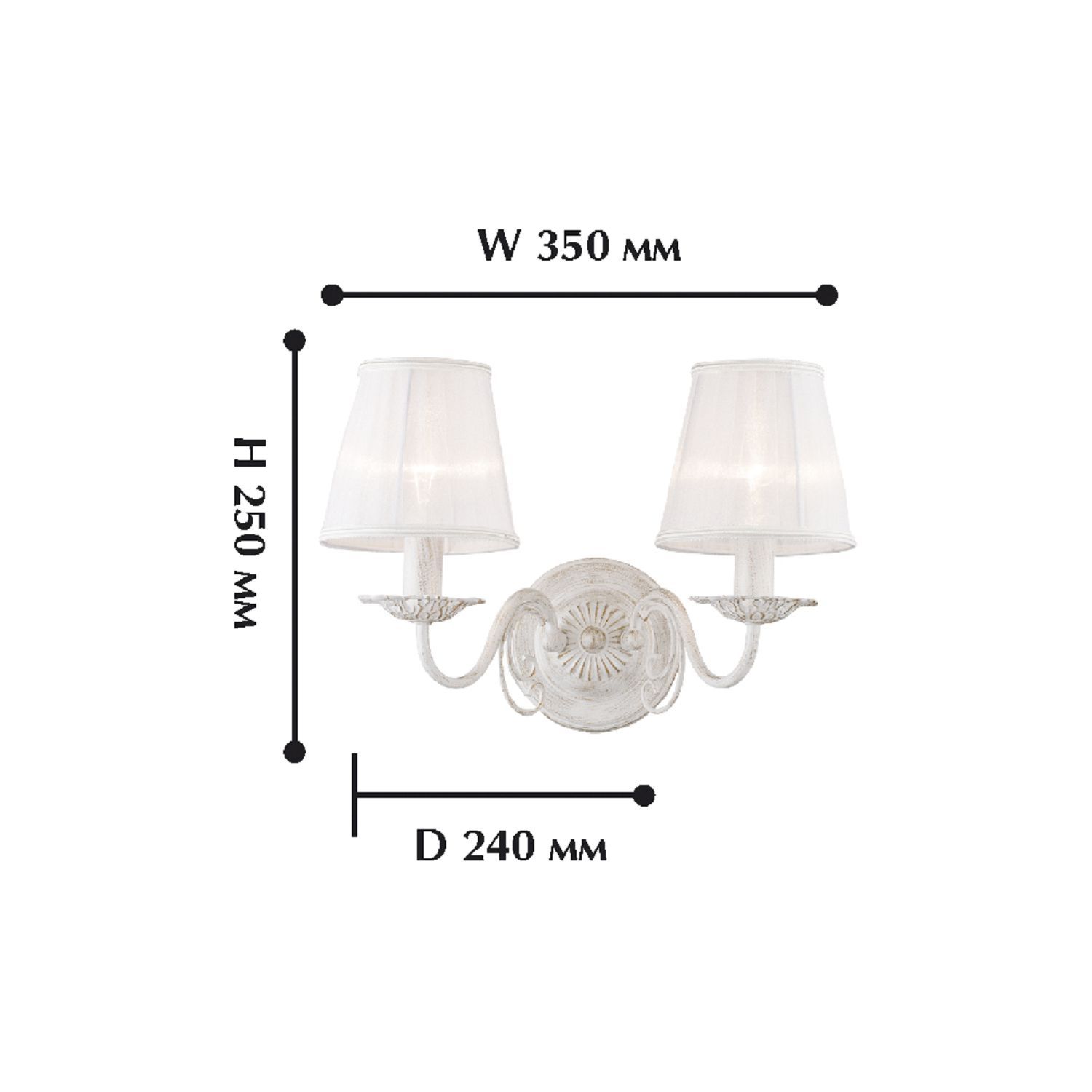 Изображение товара Бра двухрожковое Favourite Malta 1730-2W