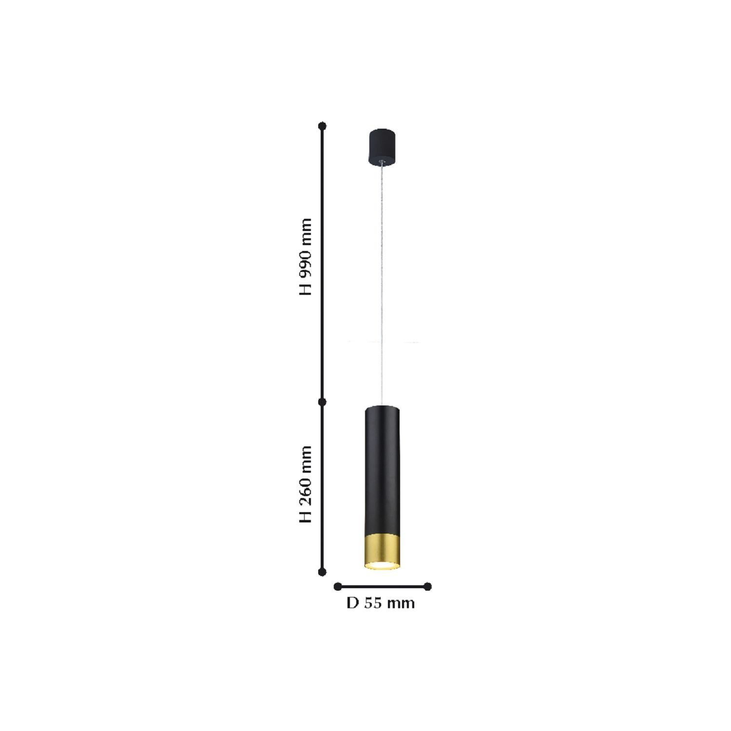 Изображение товара Подвесной светодиодный светильник Favourite Pendenti 2006-1P для модерна 1 лампа 5W черный Желтый