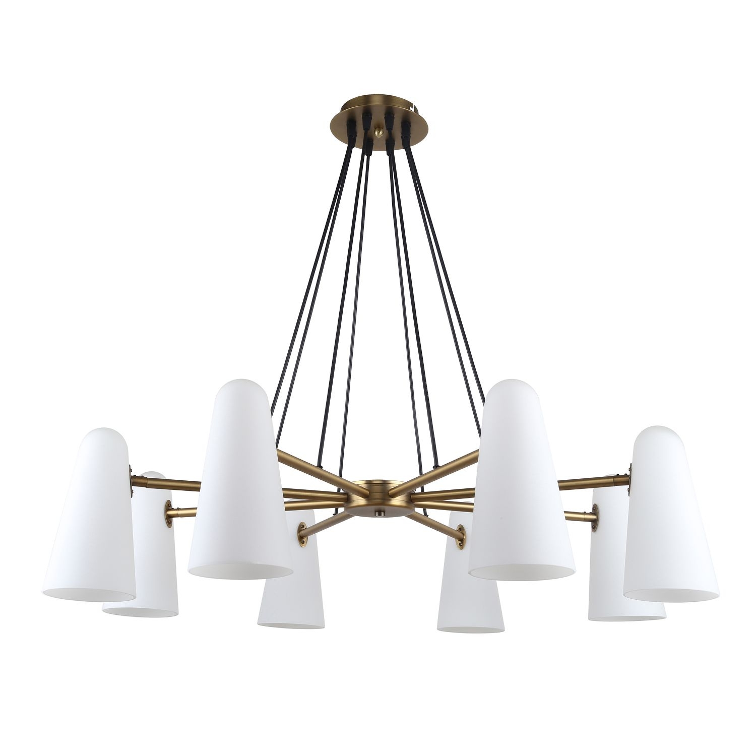 Изображение товара Подвесная люстра Favourite Vision 2763-8P стиль модерн 8 плафонов стекло бронза