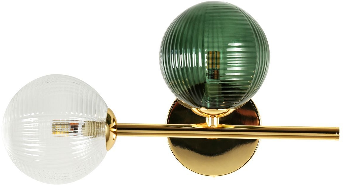 Изображение товара Бра F-Promo Infilato 4035-2W с шариками, стиль модерн, зеленое стекло
