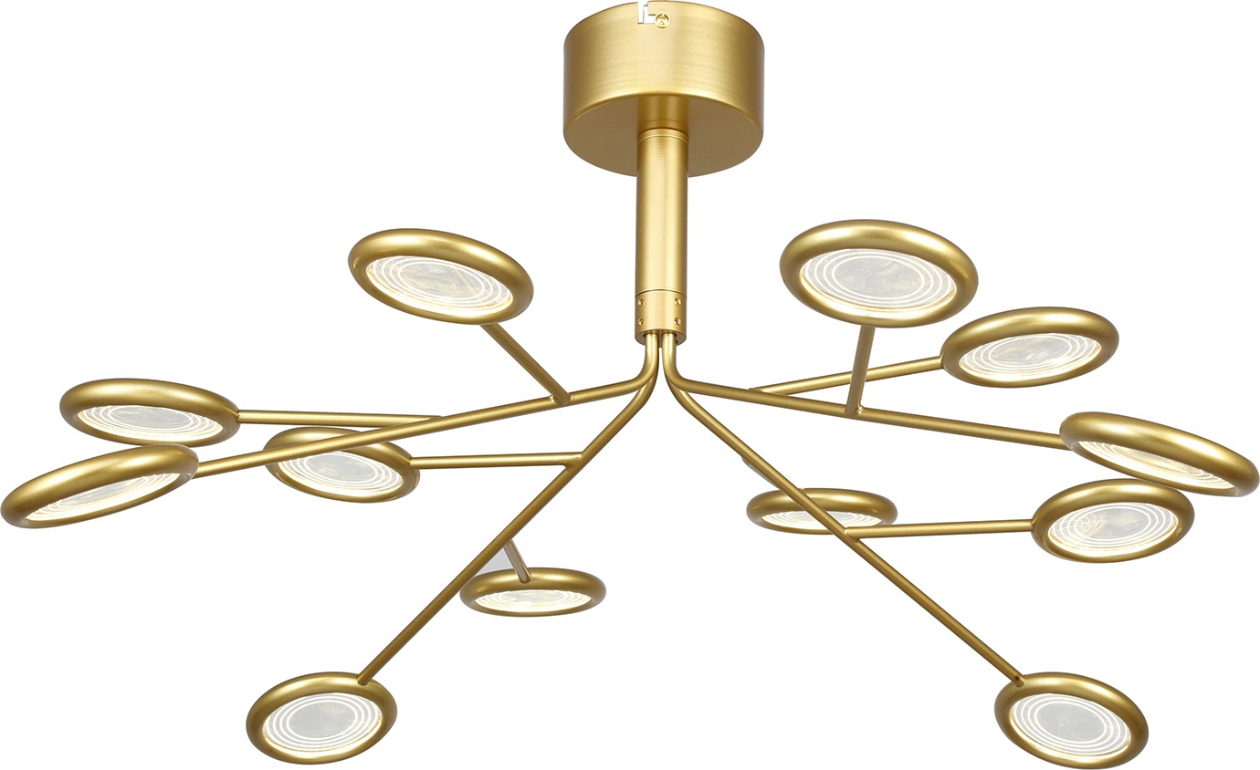 Изображение товара Светодиодная люстра F-Promo Mugs 4253-12P золото современный дизайн 12 плафонов
