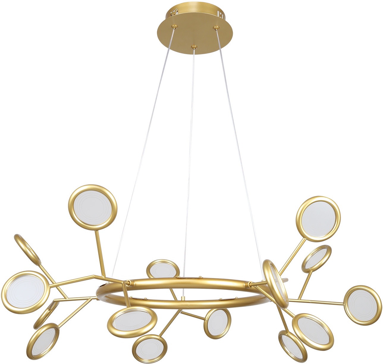 Изображение товара Современная светодиодная люстра F-Promo Mugs 4253-15P, золото, 15 LED ламп