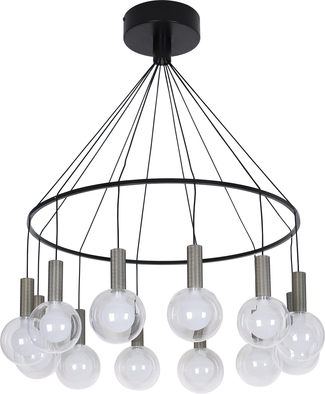 Изображение товара Подвесная светодиодная люстра Favourite Kula 4378-12P в форме шара для гостиной и кухни