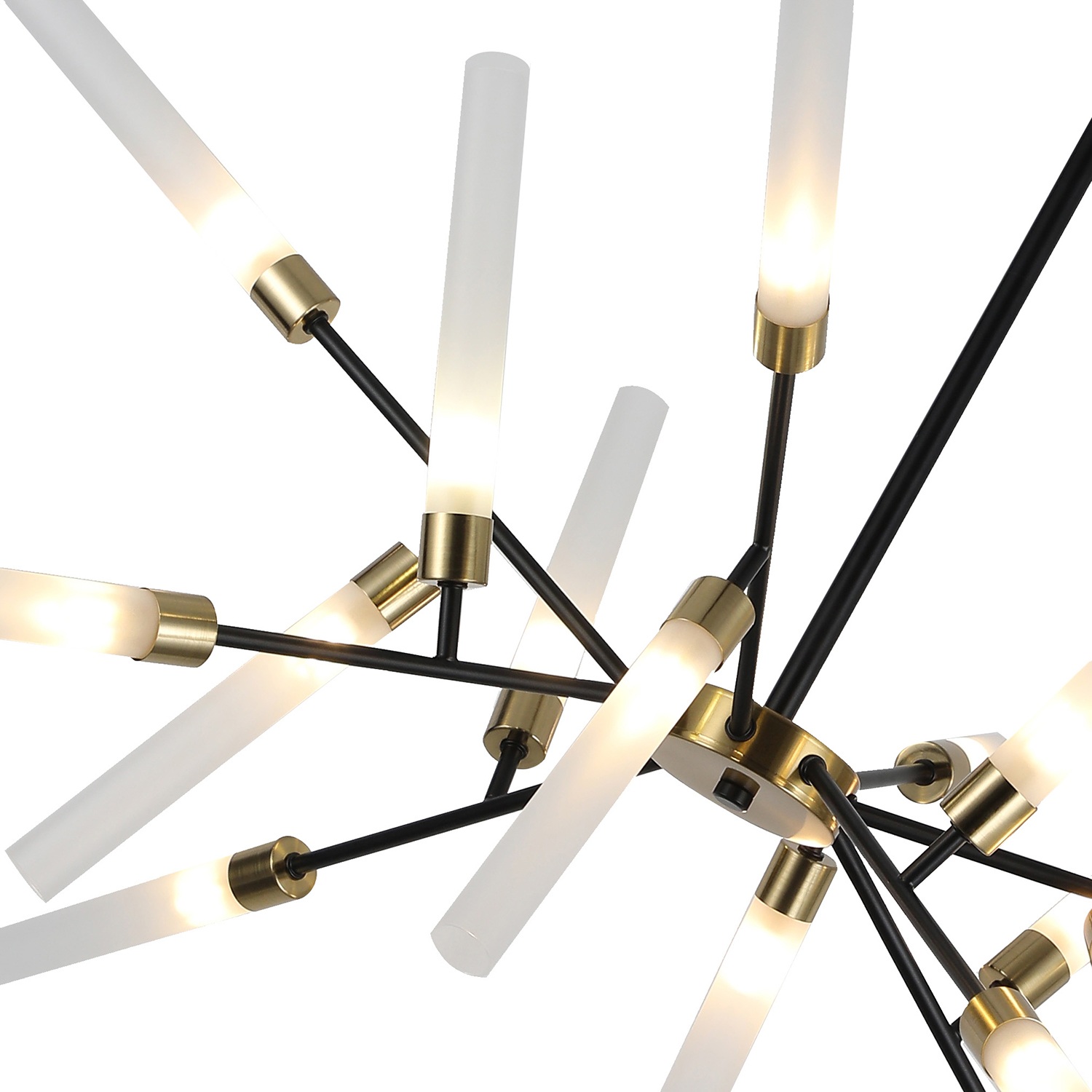 Изображение товара Потолочная люстра на штанге F-Promo Istapp 4480-16C 16 плафонов модерн белый металл стекло