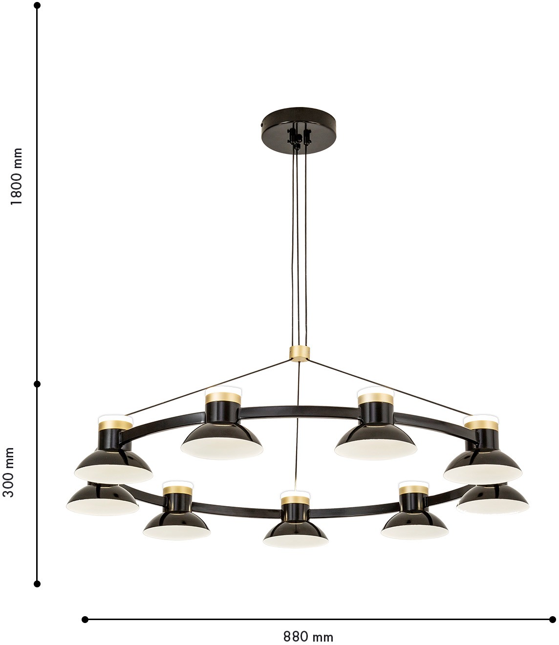 Изображение товара Подвесная люстра светодиодная Favourite Tatti 4516-9P