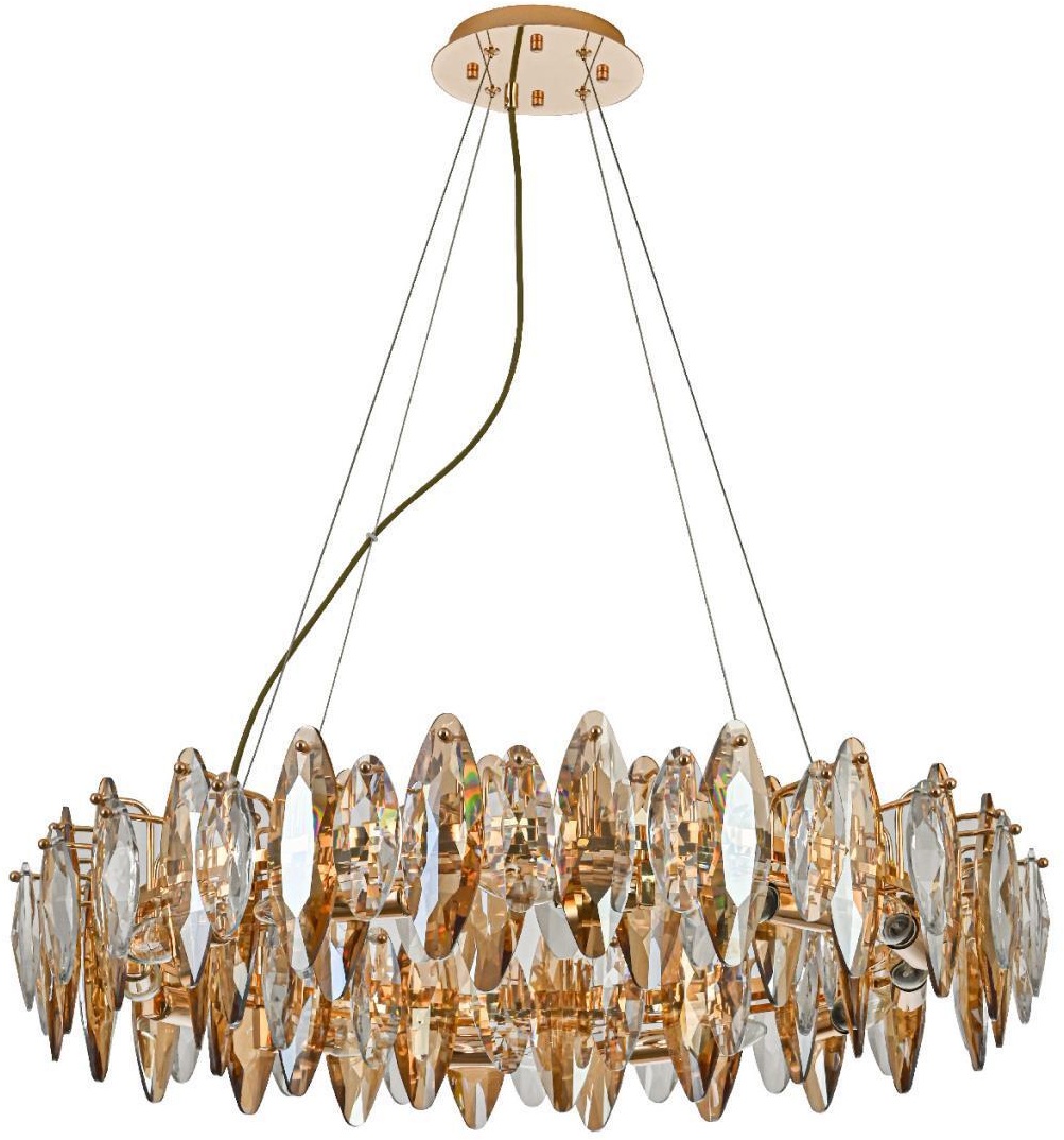 Изображение товара Подвесная люстра Favourite Glans 4719-12P с хрусталем и регулируемой высотой