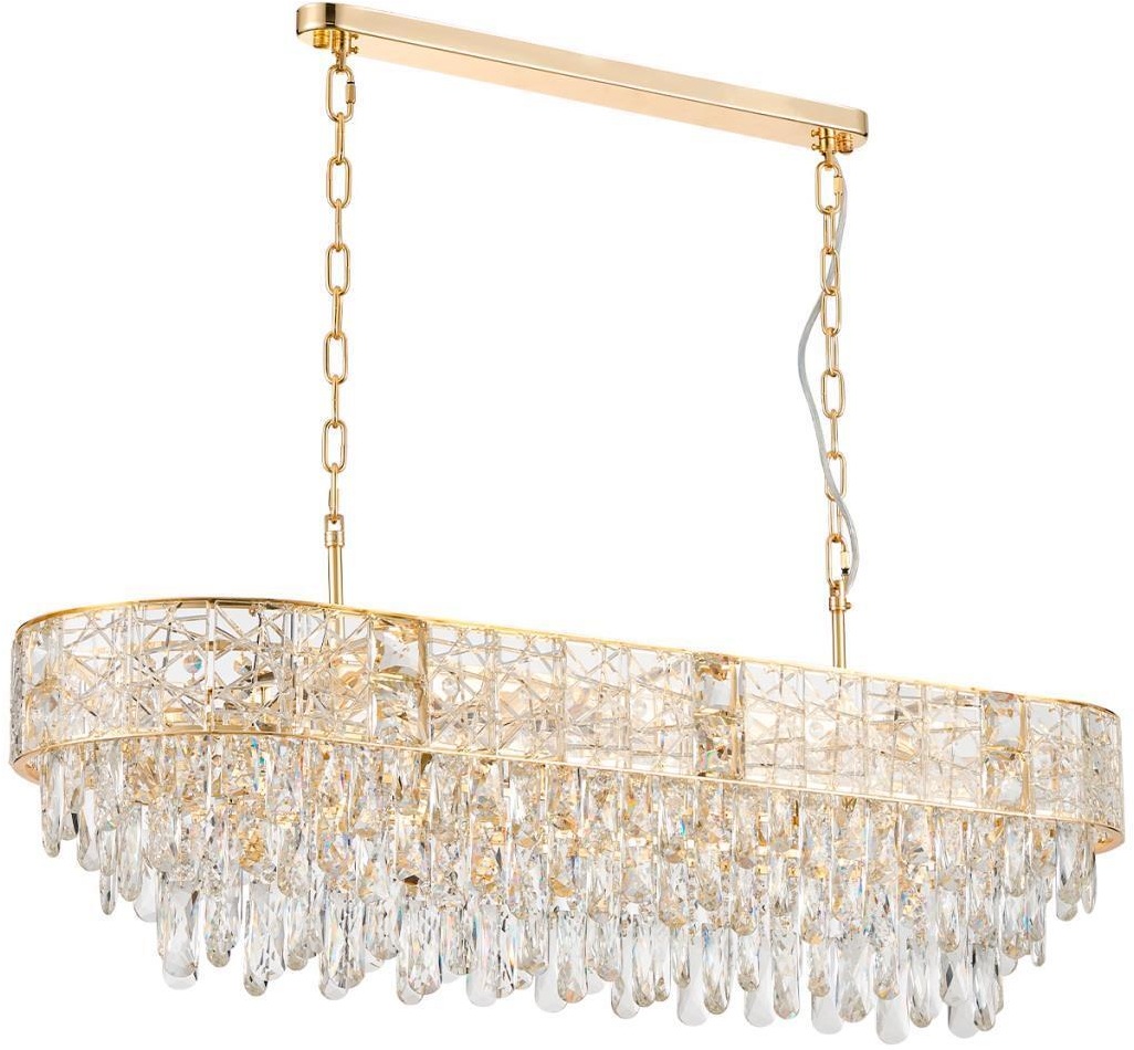 Изображение товара Подвесная хрустальная люстра Favourite Elysium 4720-10P 10 ламп модерн