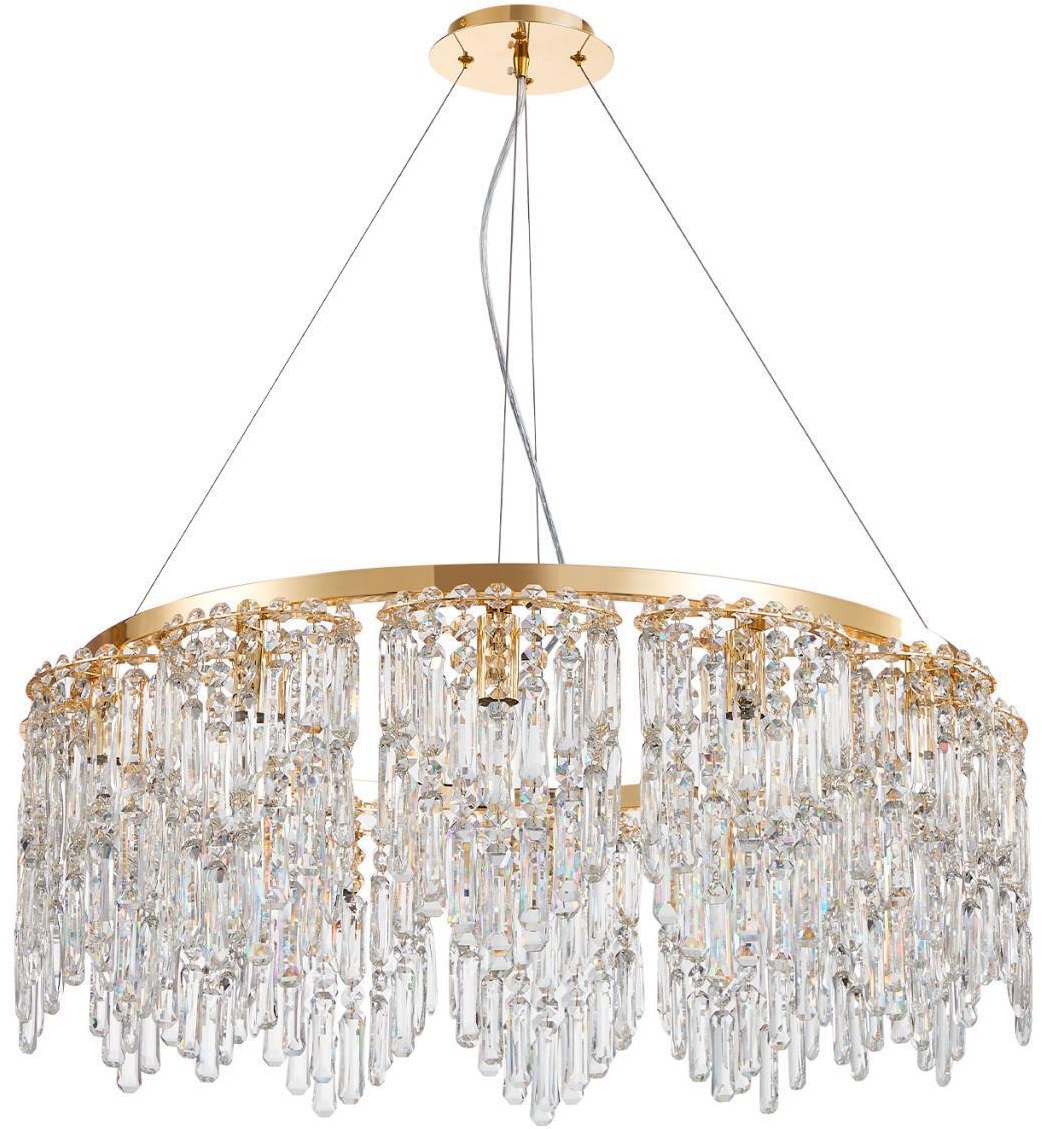 Изображение товара Подвесная люстра Favourite Diadem 4724-12P с хрусталем и регулируемой высотой