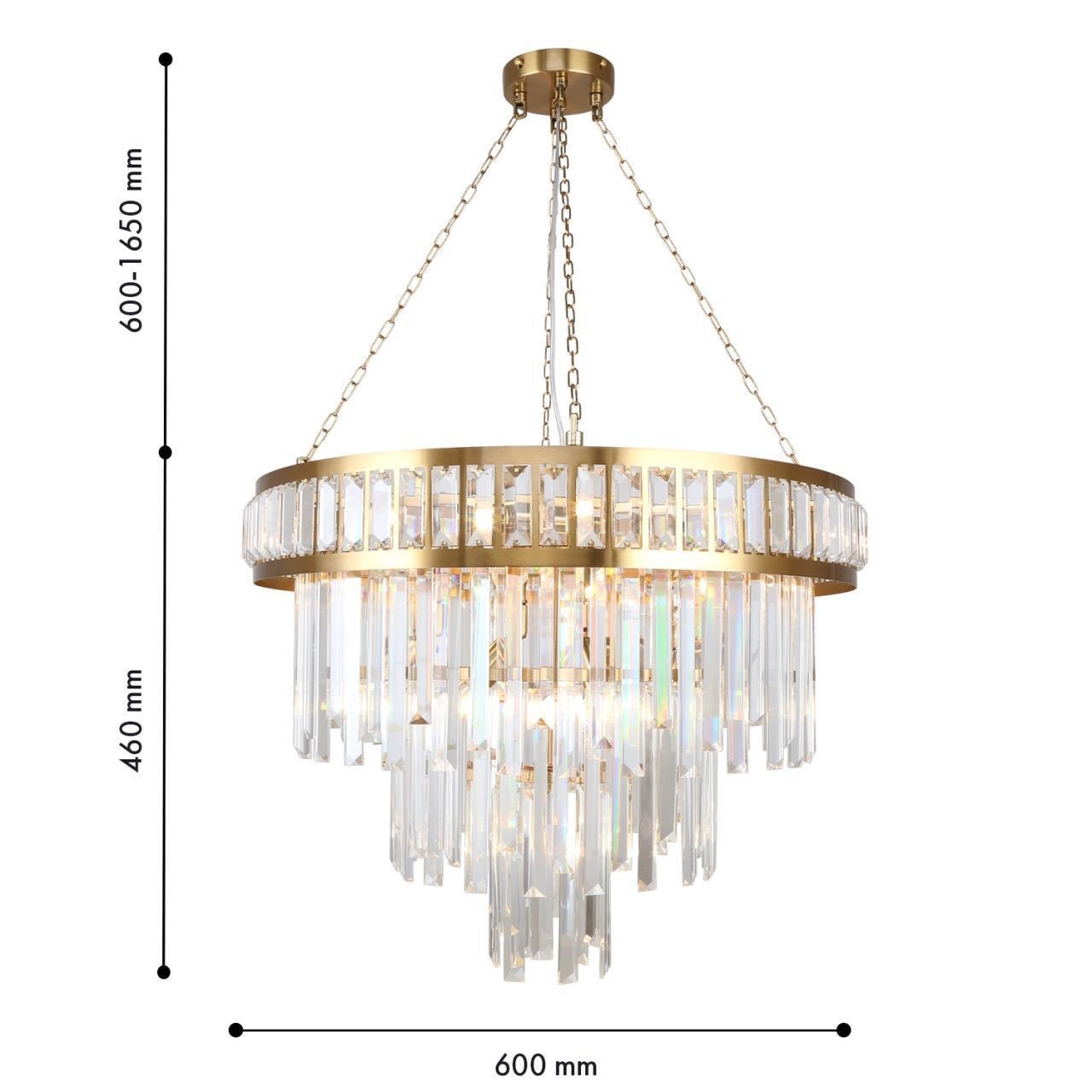 Изображение товара Подвесная люстра Favourite Preston 4732-12P классическая с хрусталем 12 ламп