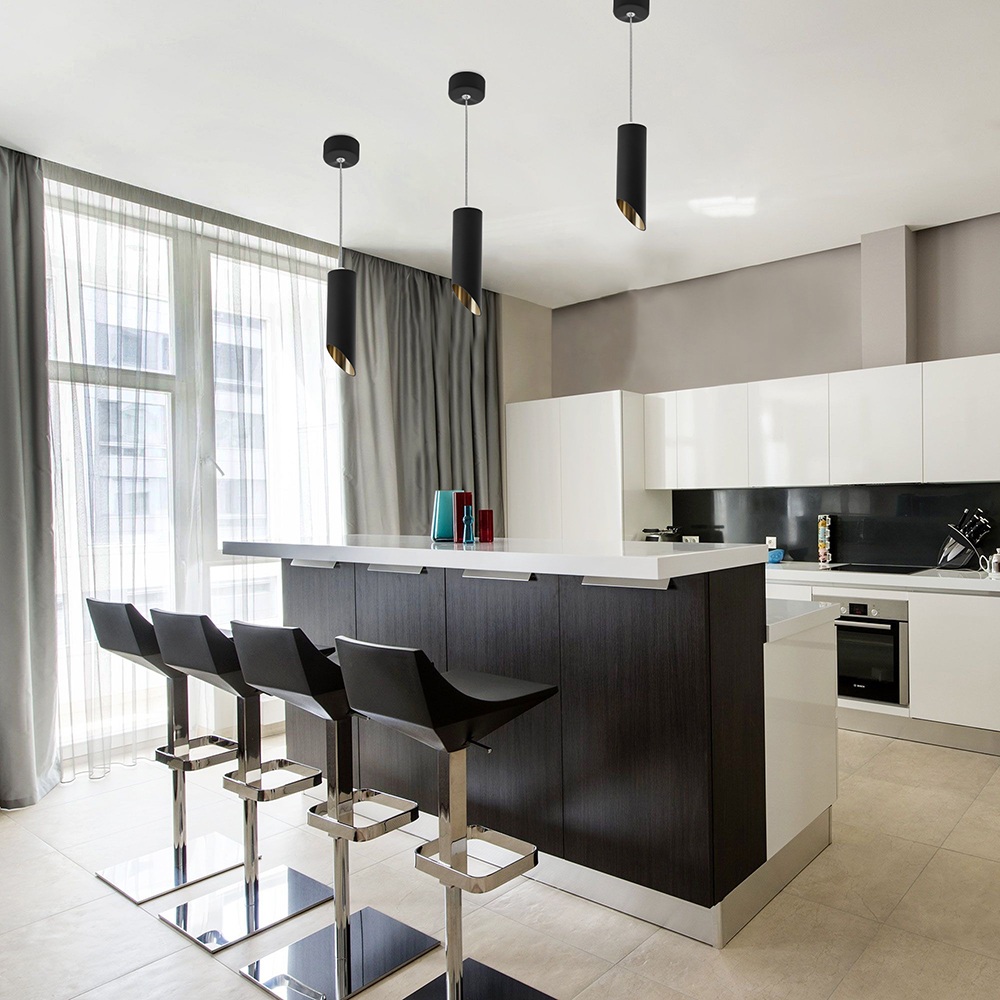 Изображение товара Подвесной светильник Feron 48043 ML1828 MR16 35W черный и золото современный дизайн