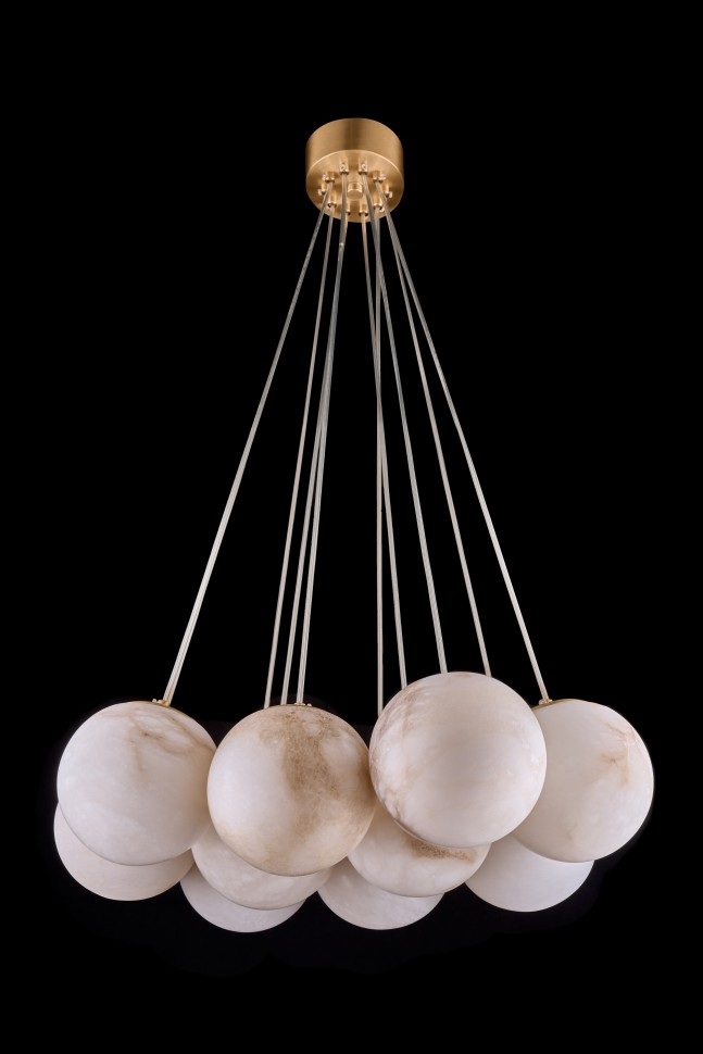 Изображение товара Подвесная люстра Fluorite Unity FL1048-10P со 10 шариками и регулятором высоты