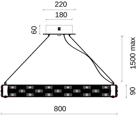 Изображение товара Подвесная люстра светодиодная Fluorite Festo FL1052-10P кольцо