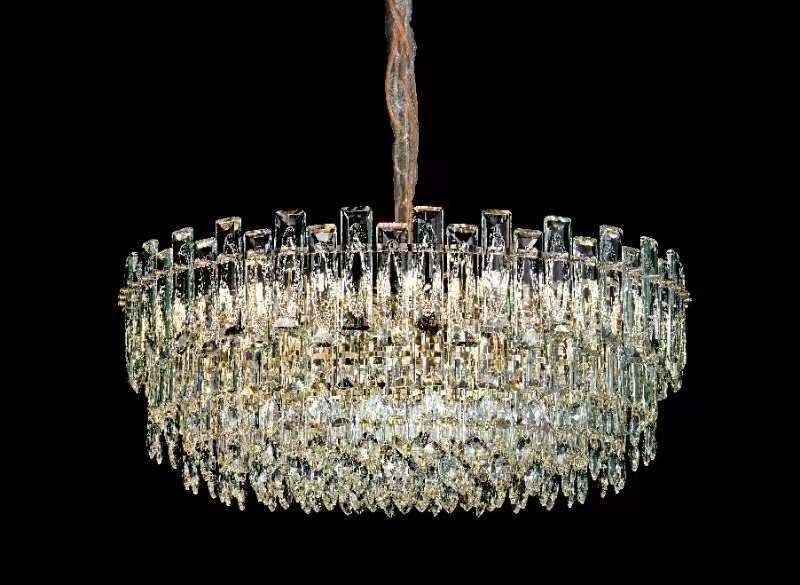 Изображение товара Подвесная люстра Fluorite Constancia FL1063-22P с хрусталем и регулировкой высоты