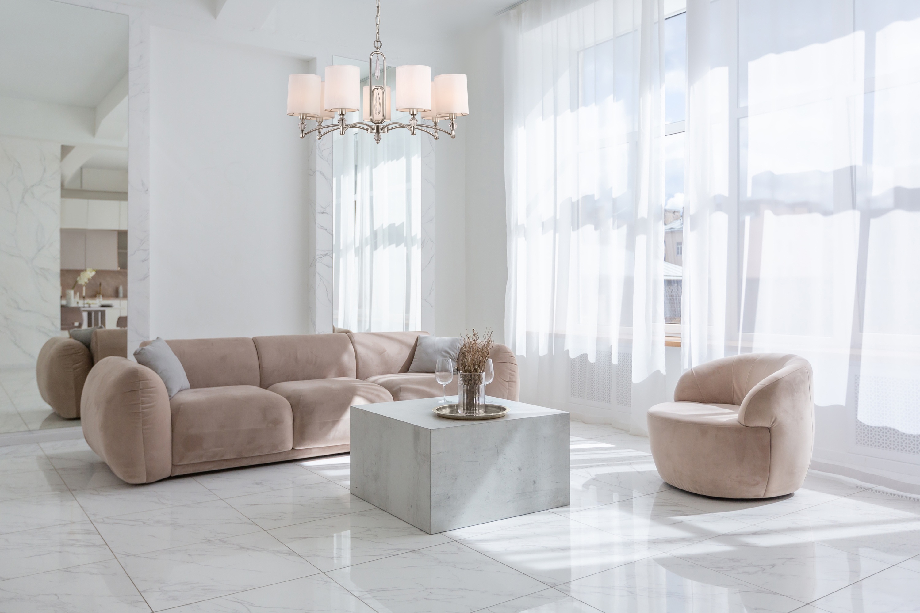 Изображение товара Подвесная люстра Freya Riverside FR1007PL-07N в классическом стиле