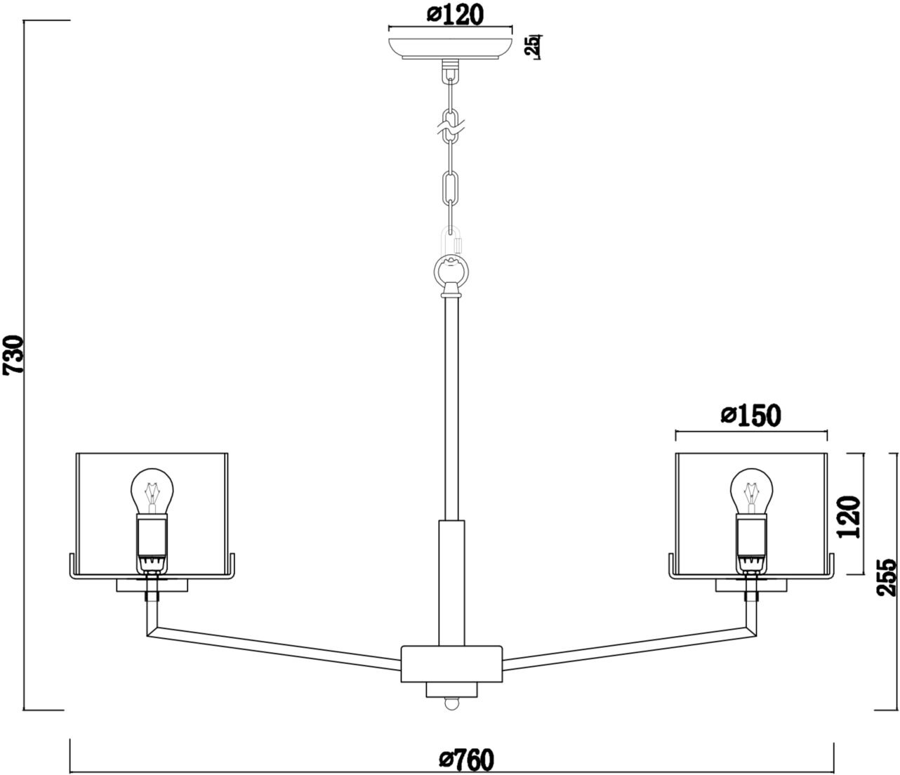 Изображение товара Подвесная люстра Freya Karen FR5096PL-08CH модерн стеклянная 8 ламп
