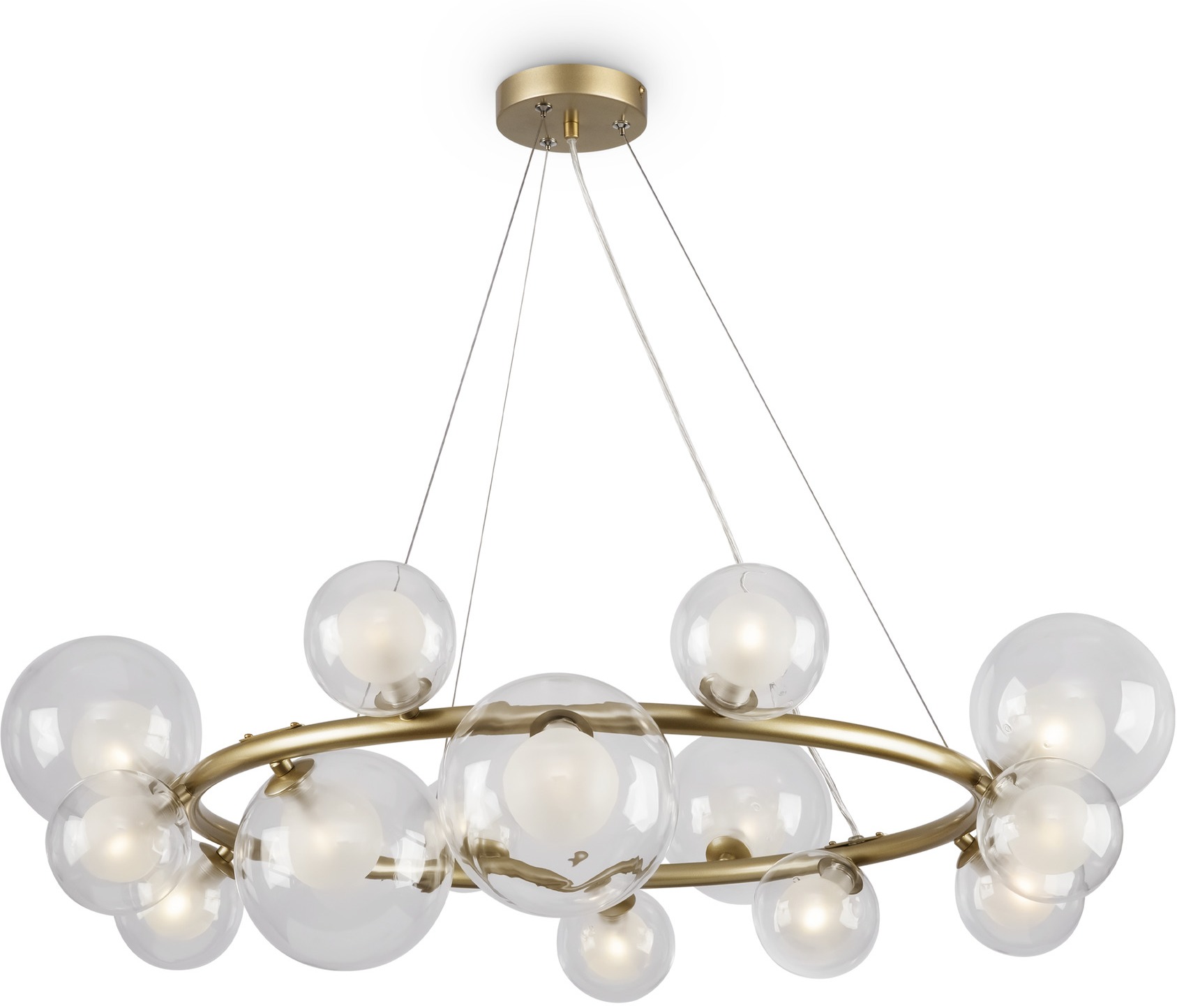 Изображение товара Подвесная люстра молекулы Freya Duo FR5139PL-14MG