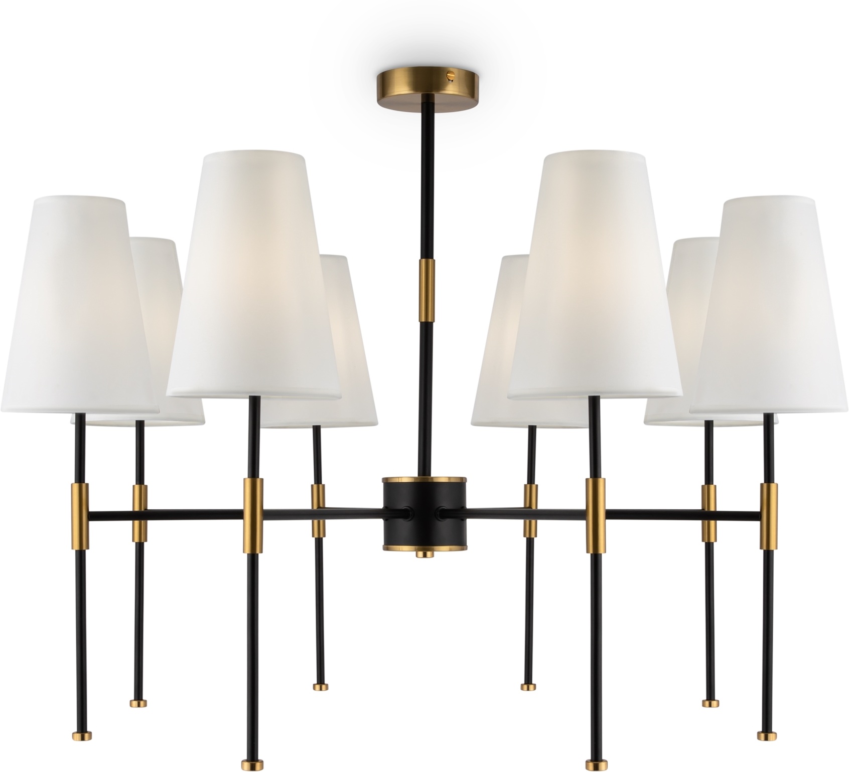 Изображение товара Люстра потолочная на штанге Freya Tida FR5196PL-08BBS в классическом стиле