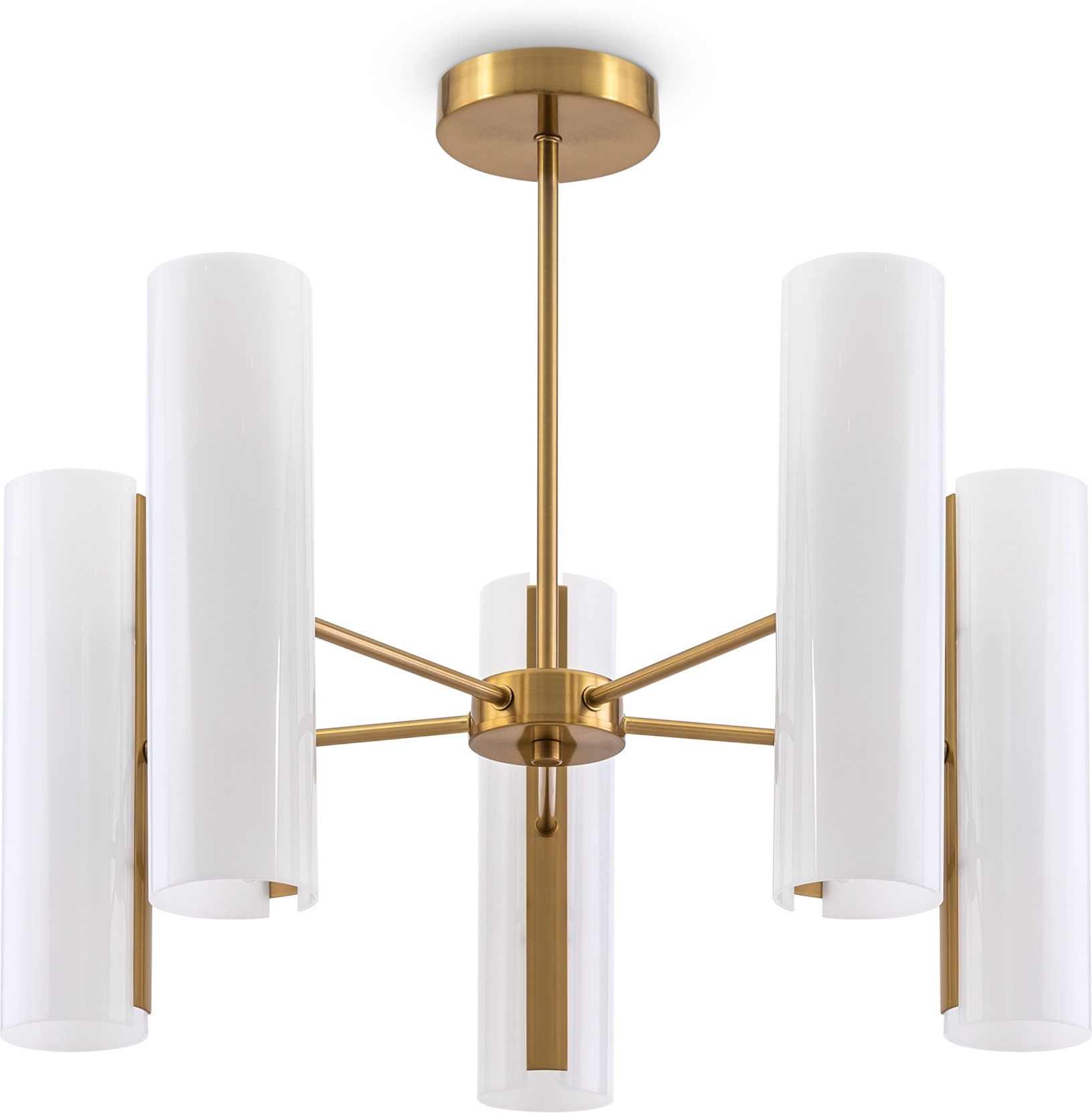 Изображение товара Потолочная люстра на штанге Freya Fiore FR5368CL-10BS с 5 плафонами стиль модерн