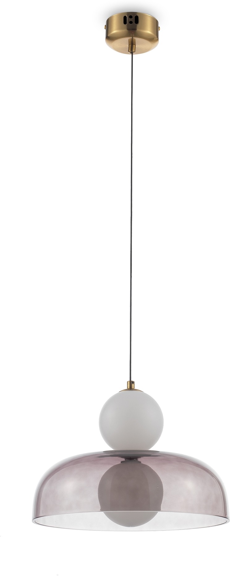 Изображение товара Подвесной светодиодный светильник Freya Frisky 1 плафон стиль модерн дымчатое стекло