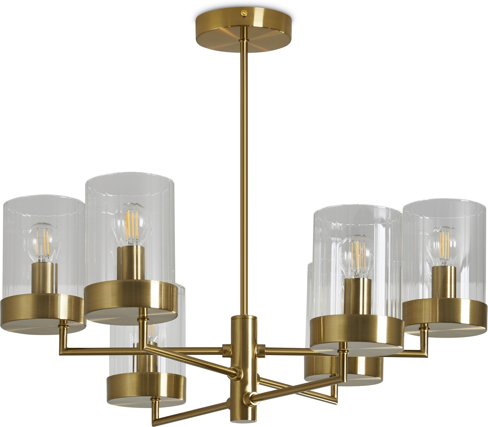 Изображение товара Потолочная люстра на штанге Freya Clip FR5426PL-06BS 6 плафонов модерн