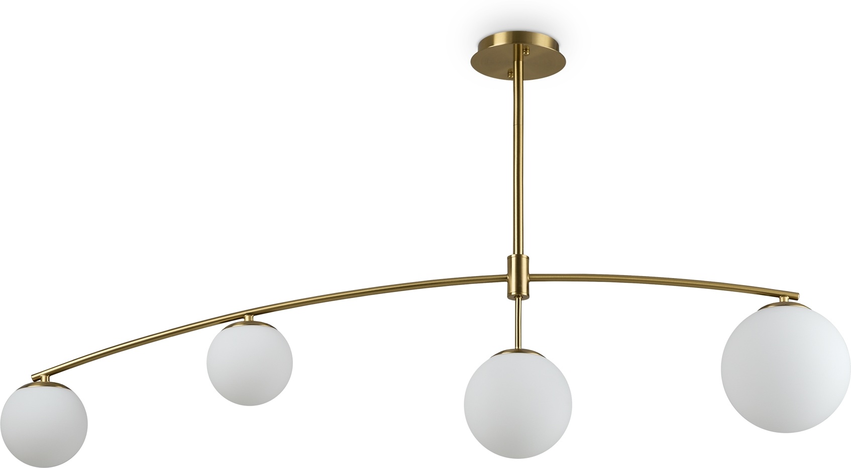 Изображение товара Потолочная люстра Freya Hanger FR5443CL-04BS белая на штанге