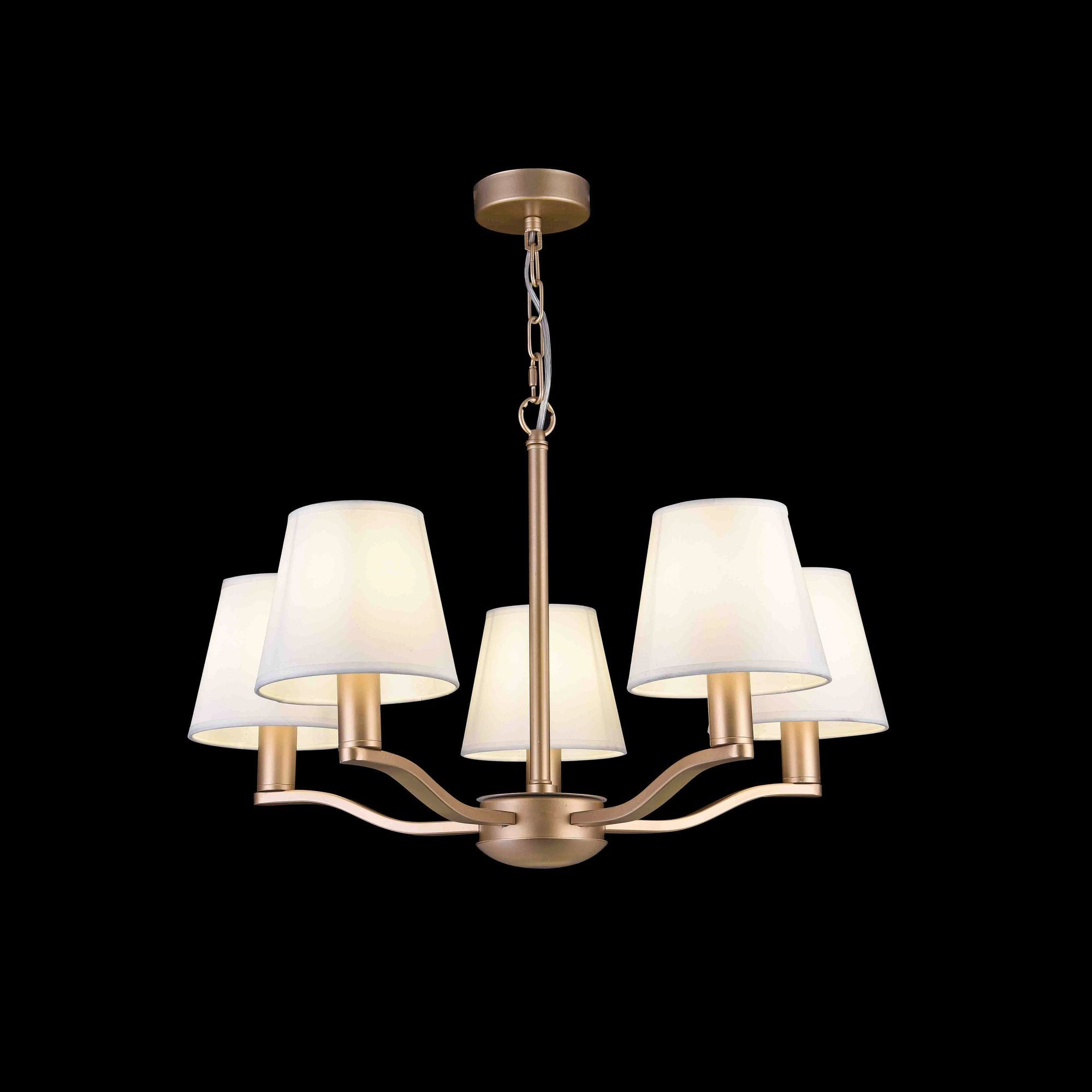 Изображение товара Подвесная люстра Freya Marika FR5671PL-05G стиль модерн 5 ламп E14 ткань металл