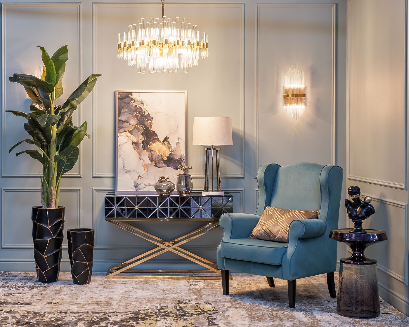 Изображение товара Подвесная люстра Garda Decor 62GDM-810021-800 в золоте