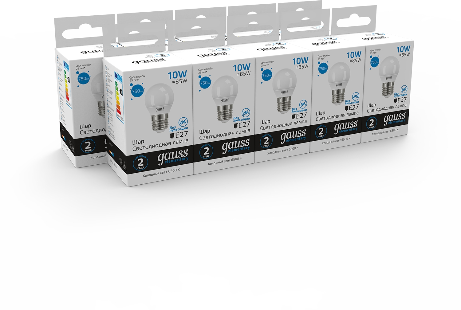 Изображение товара Светодиодная лампа Gauss Elementary 53230 10WE27 холодный белый