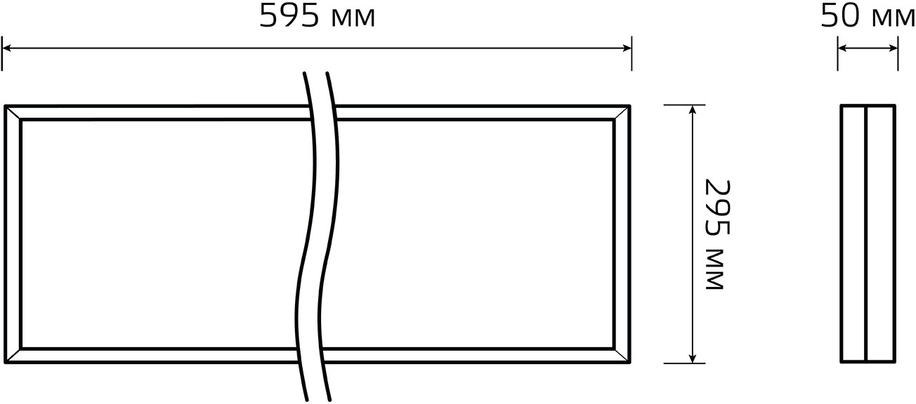 Изображение товара Светодиодная панель Gauss Mir G1-A0-00070-01GA2-4001640 16W CRI90 1800lm 4000K IP40 опал c БАП LED