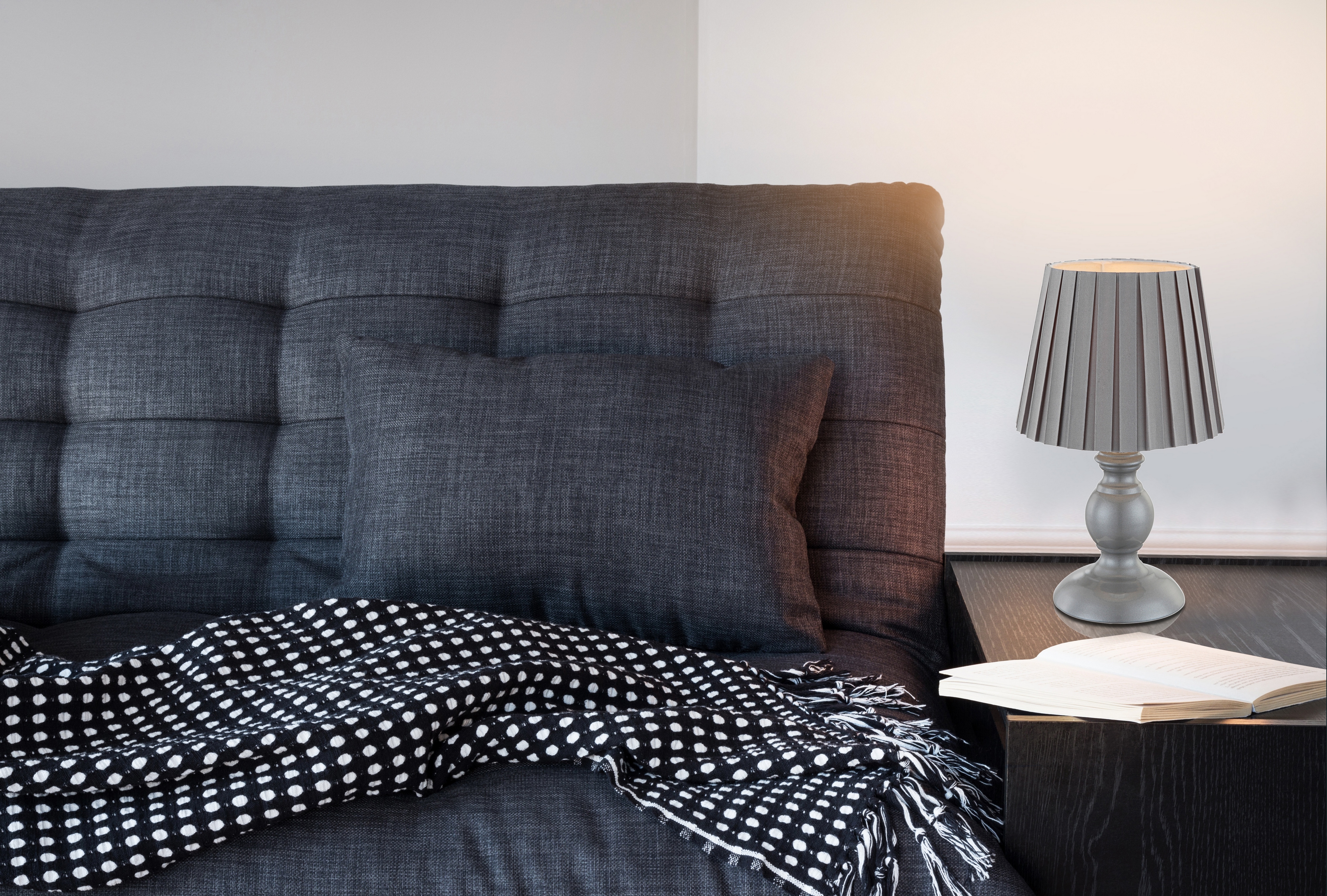 Изображение товара Настольная лампа Globo Metalic 21691 с диммером для спальни и гостиной