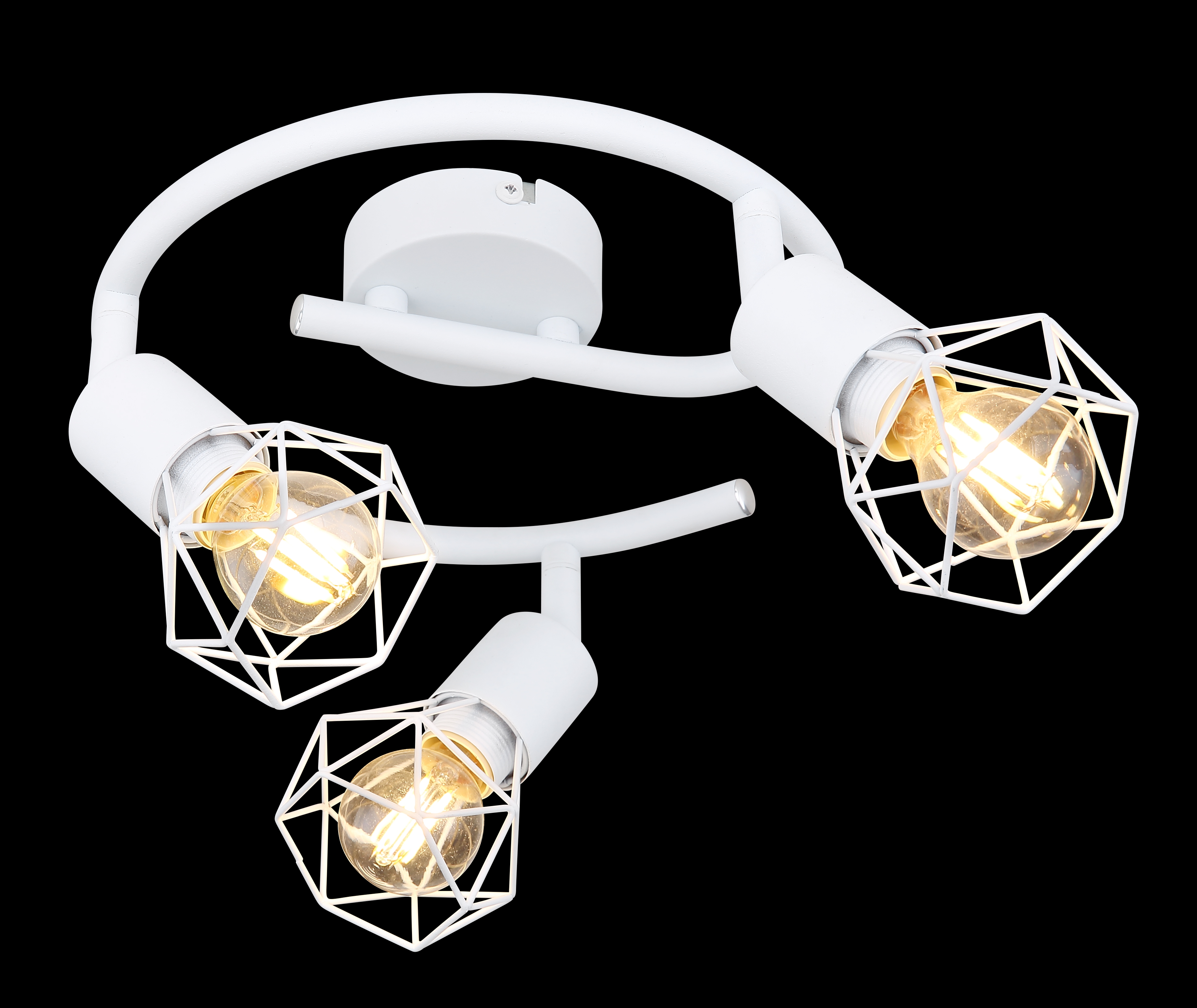 Изображение товара Потолочная люстра Globo Xara 54802W-3 с 3 плафонами в стиле модерн и лофт