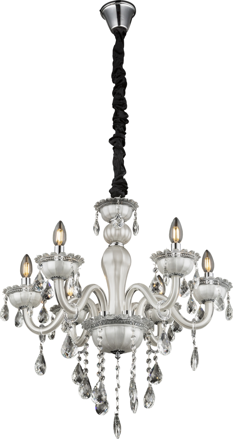 Изображение товара Длинная подвесная люстра Globo Teejay 64118-6 подсвечник