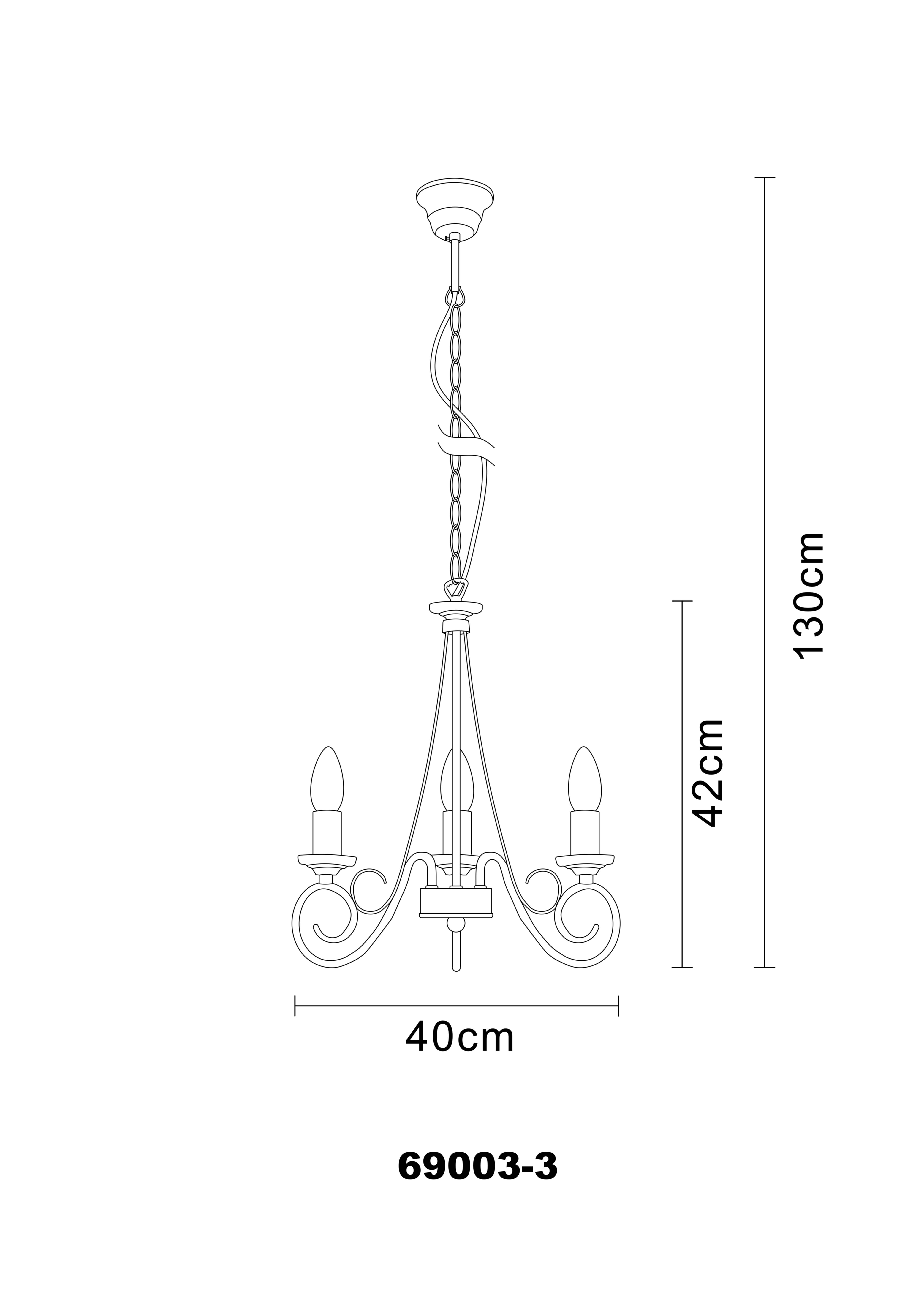 Изображение товара Подвесная люстра Globo Truncatus 69003-3 подсвечник