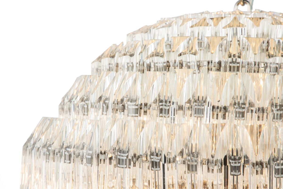 Изображение товара Подвесная люстра хрустальная 103D-10 nickel iLamp Manhattan NIC в форме шара