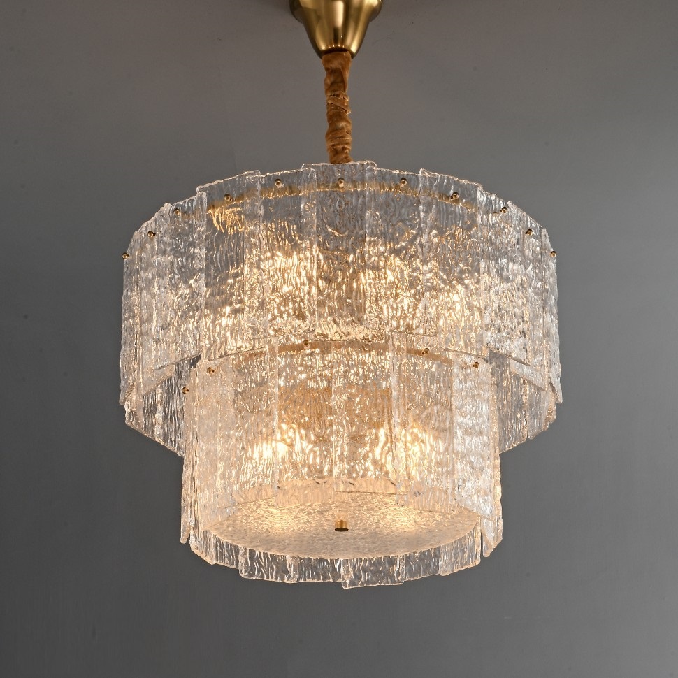 Изображение товара Каскадная подвесная люстра iLamp Manhattan P6315-D600 BR для гостиной и кафе