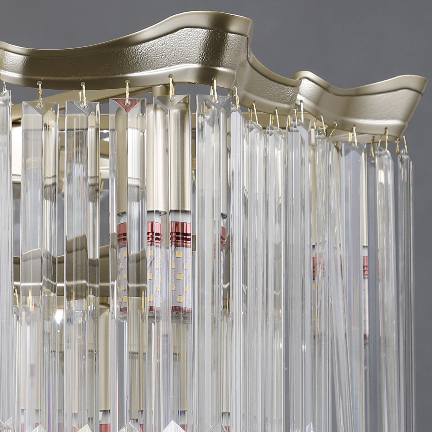 Изображение товара Подвесная люстра хрусталь ILLUMICO IL3357-6+3PSQ-24 GD LYRA