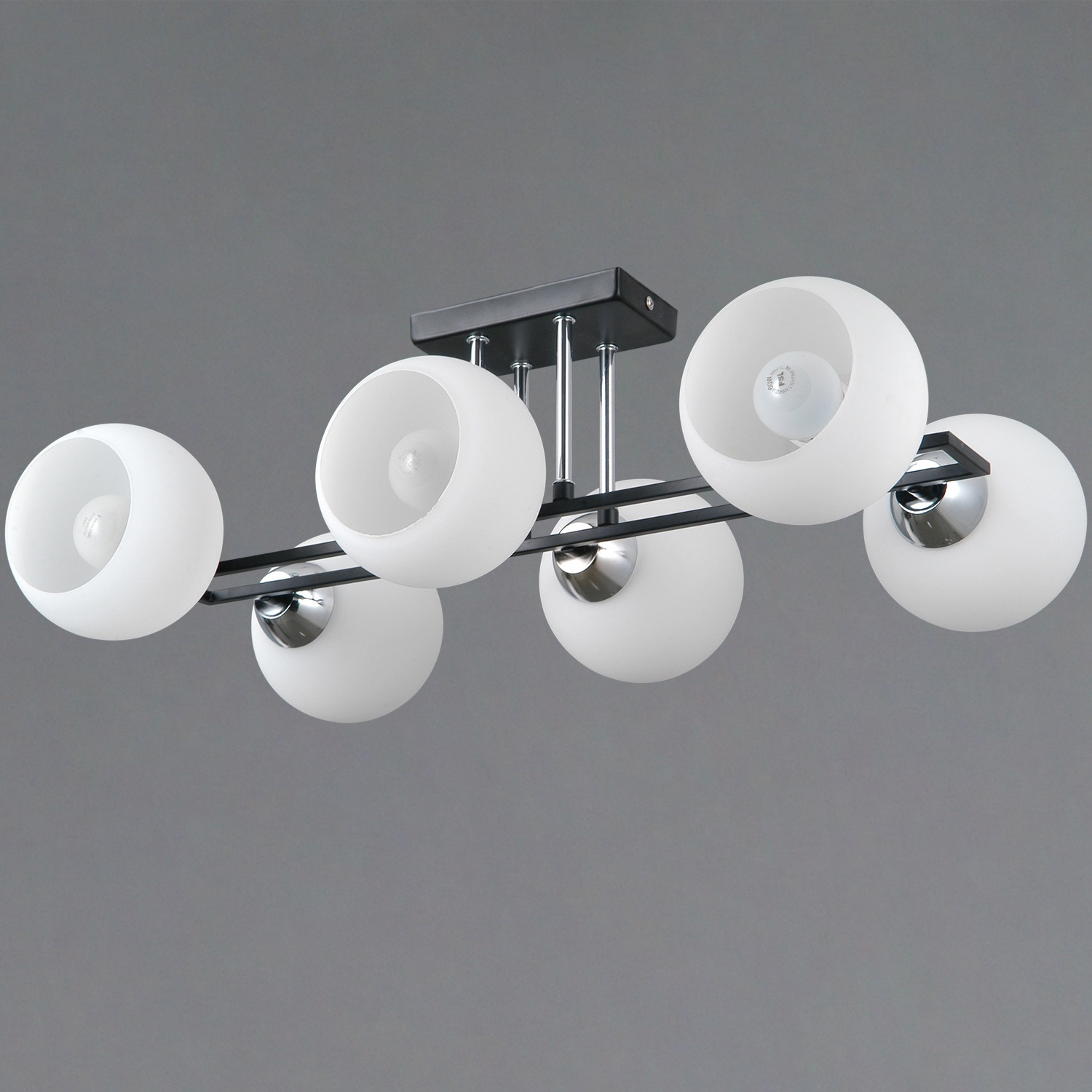 Изображение товара Потолочная люстра на штанге ILLUMICO IL0791-6CSQ-25 BK CR TRENTO