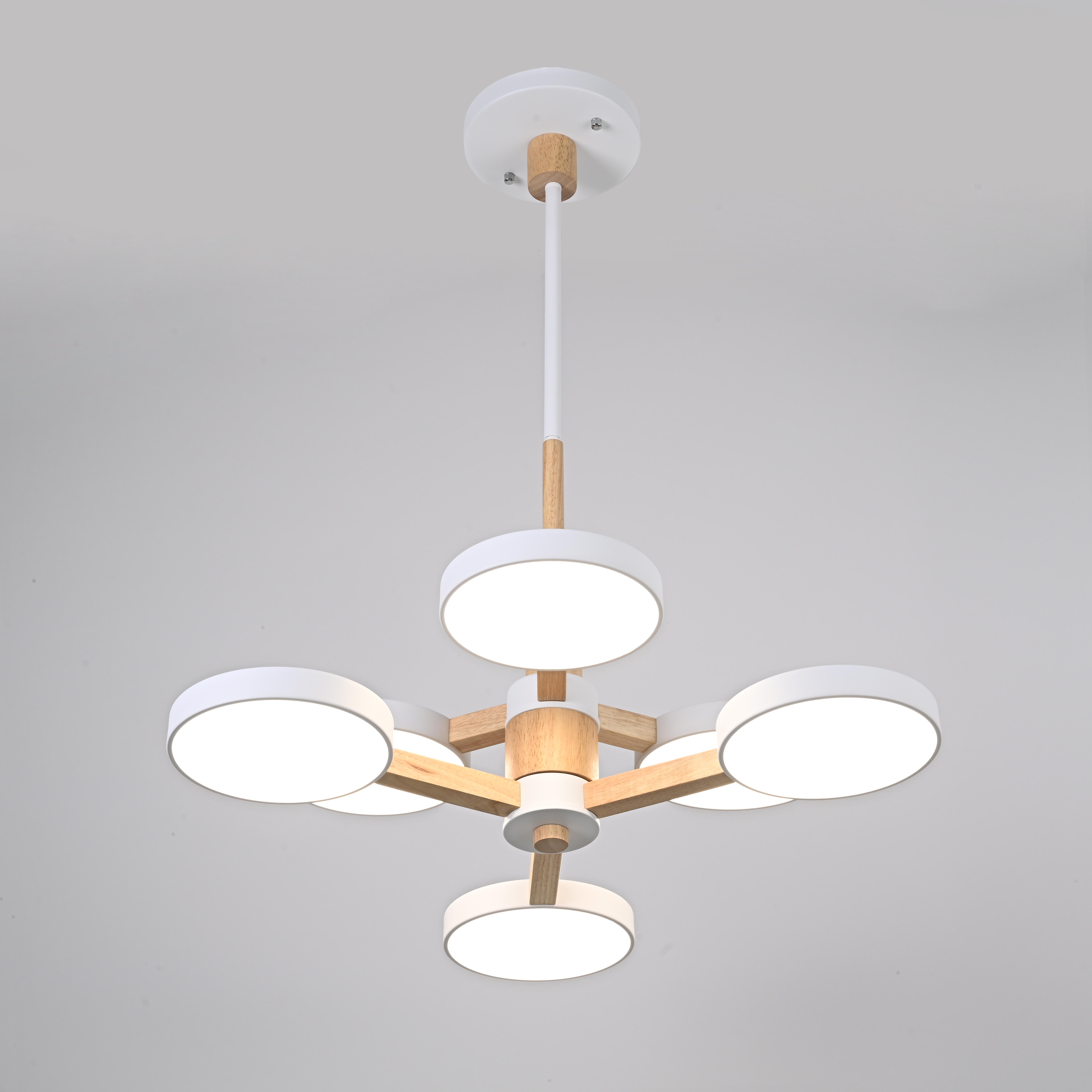 Изображение товара Потолочная люстра LED на штанге Turna Dbl L6 White By ImperiumLoft Turna-Dbl01 (Умный дом, Алиса) 141109-26