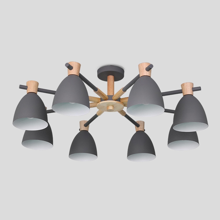 Изображение товара Потолочная LED люстра Folke 8 Gray ImperiumLoft Folke01 (178024-26)