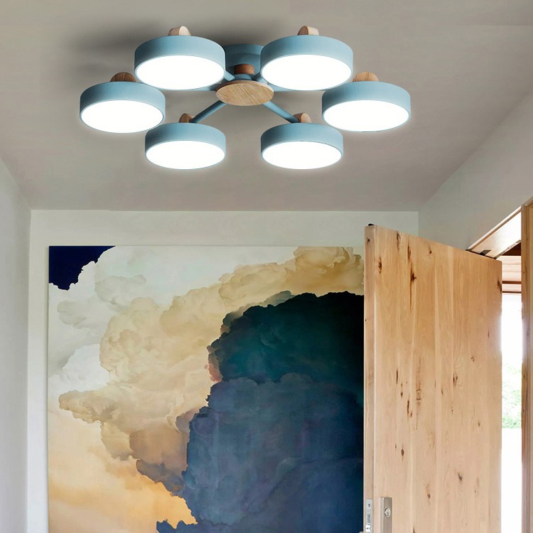 Изображение товара Потолочная LED люстра Move 5 Blue Imperiumloft цвет регулируемый IP20